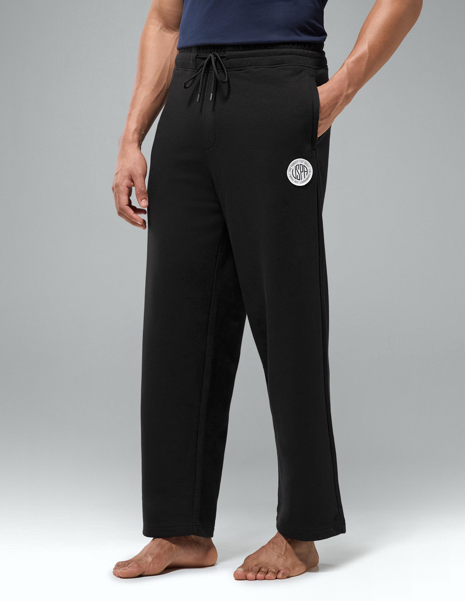 Mid Rise Relaxed Fit OR011 Track Pants Black - U.S. Polo Assn. India | Large