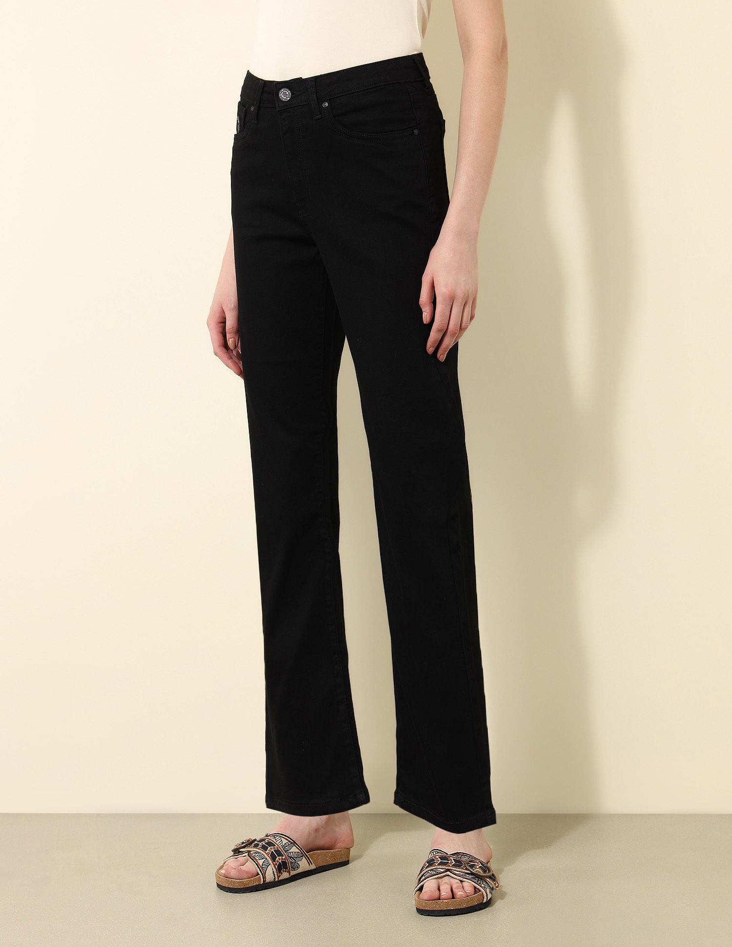 Ultra-High Rise Bootcut Jeans Dark Blue - U.S. POLO ASSN. | Large