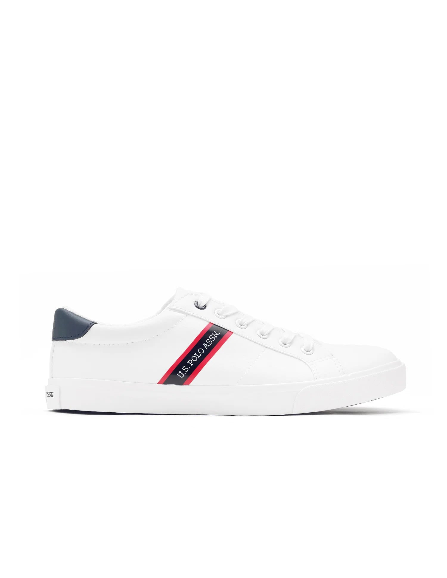 Men Round Toe Lace Up Gaiman 2.0 Sneakers Off White - U.S. Polo Assn. India | Large