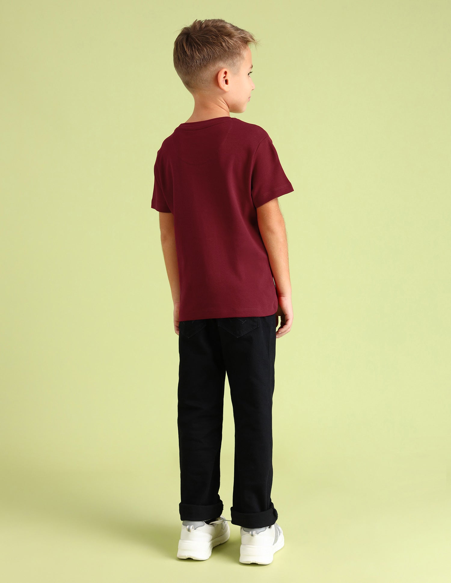 Boys Brand Printed T-Shirt Maroon - U.S. Polo Assn. India | Large