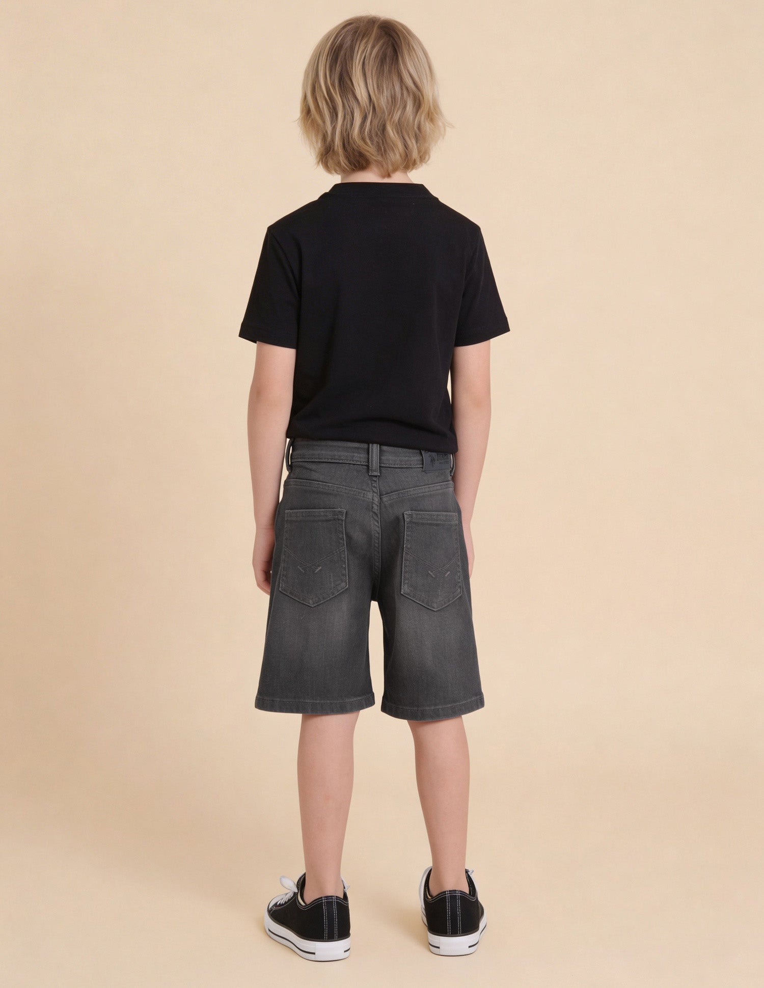 Mid Rise Regular Fit Denim Shorts Grey - U.S. Polo Assn. India | Large