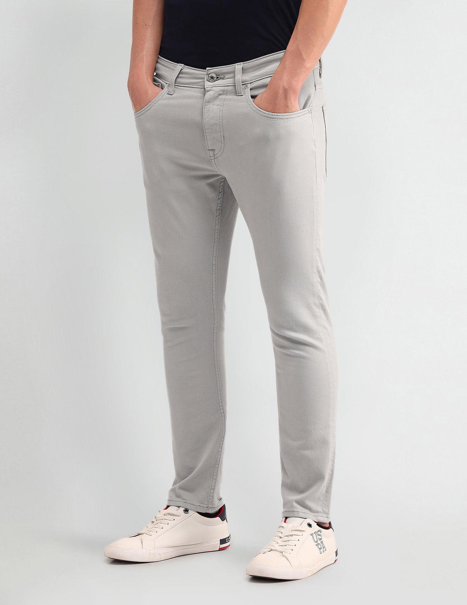 Henry Cropped Fit Jeans Grey - U.S. POLO ASSN. | Large