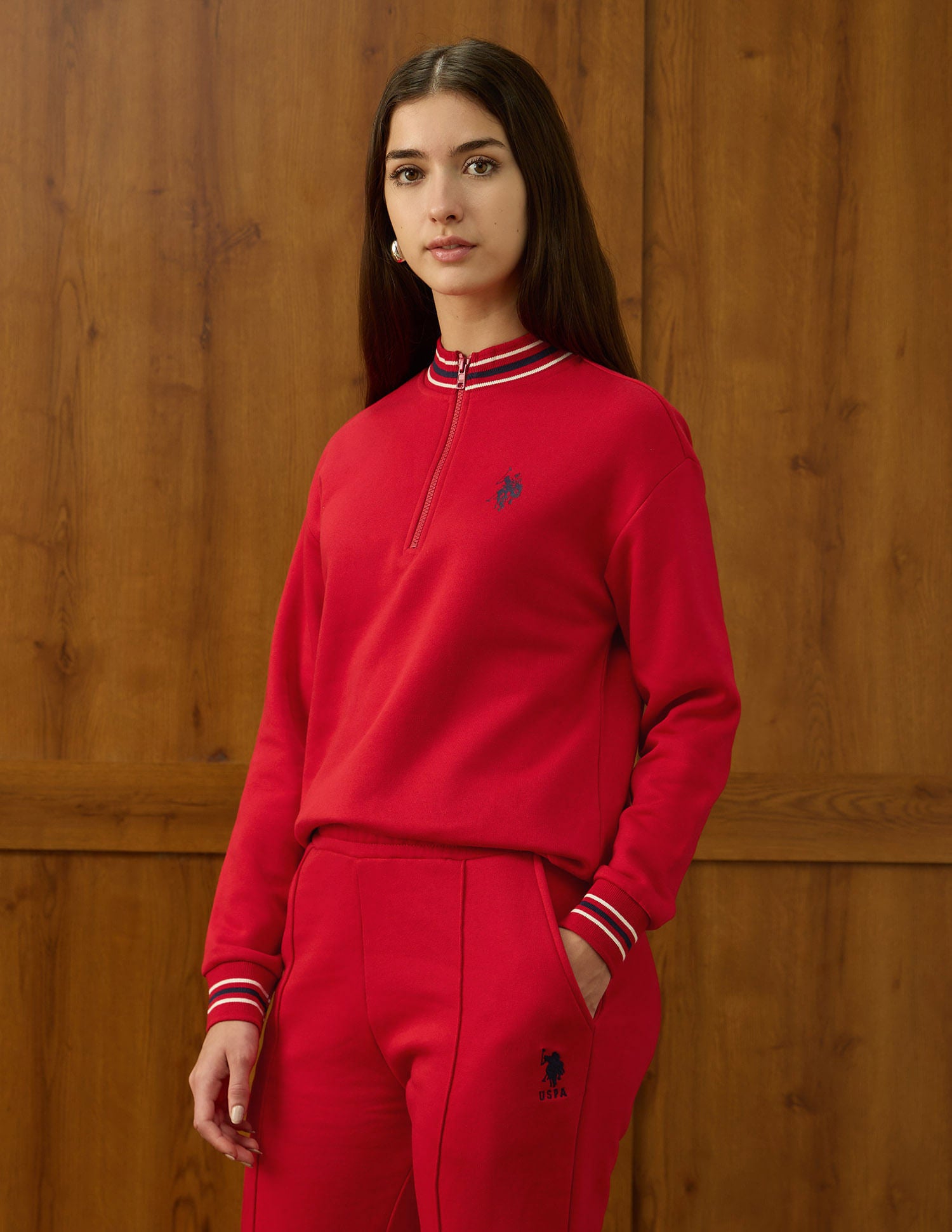 Regular Fit Brand Printed Sweatshirt Red - U.S. POLO ASSN. | Large