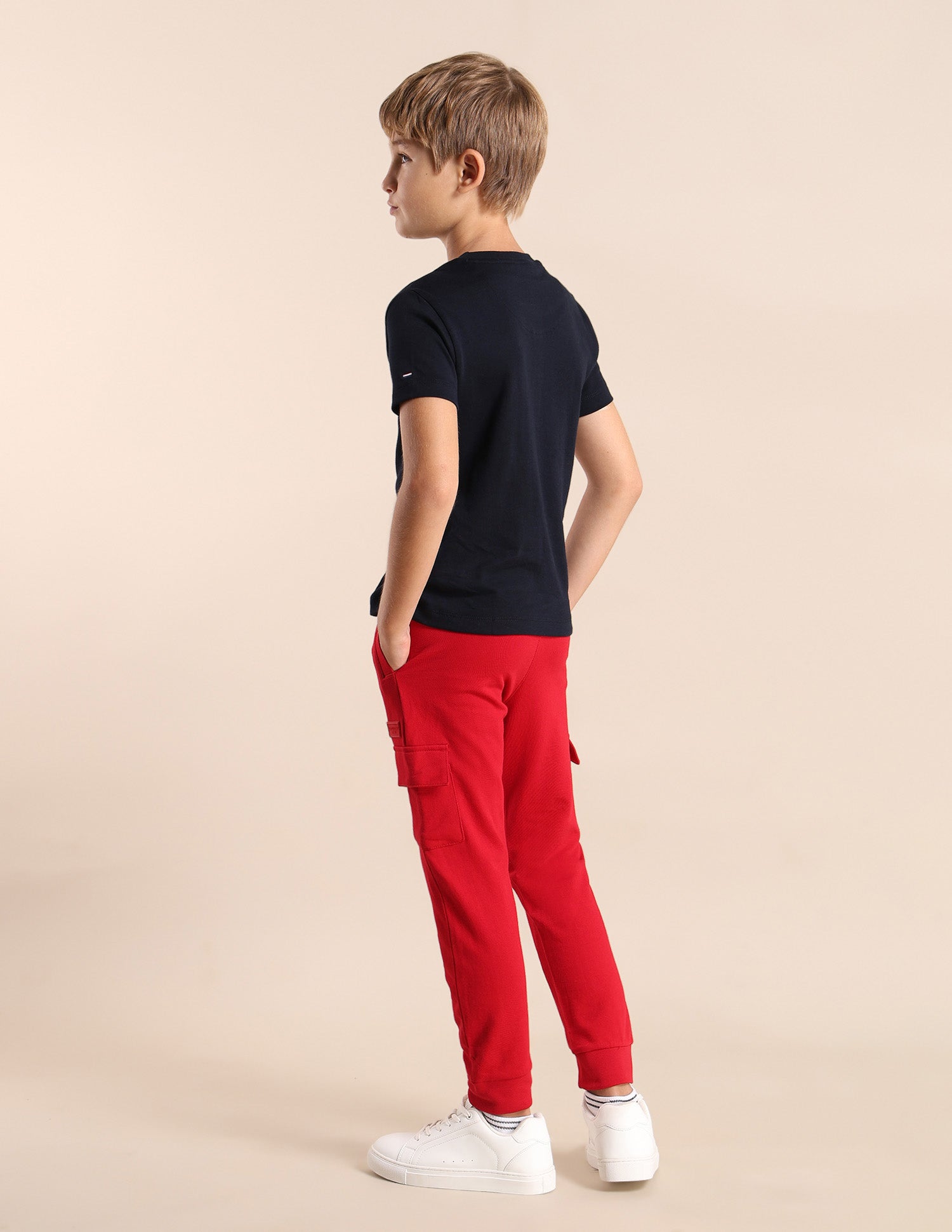 Boys Brand Printed Regular Fit T-Shirt Navy - U.S. POLO ASSN. | Large