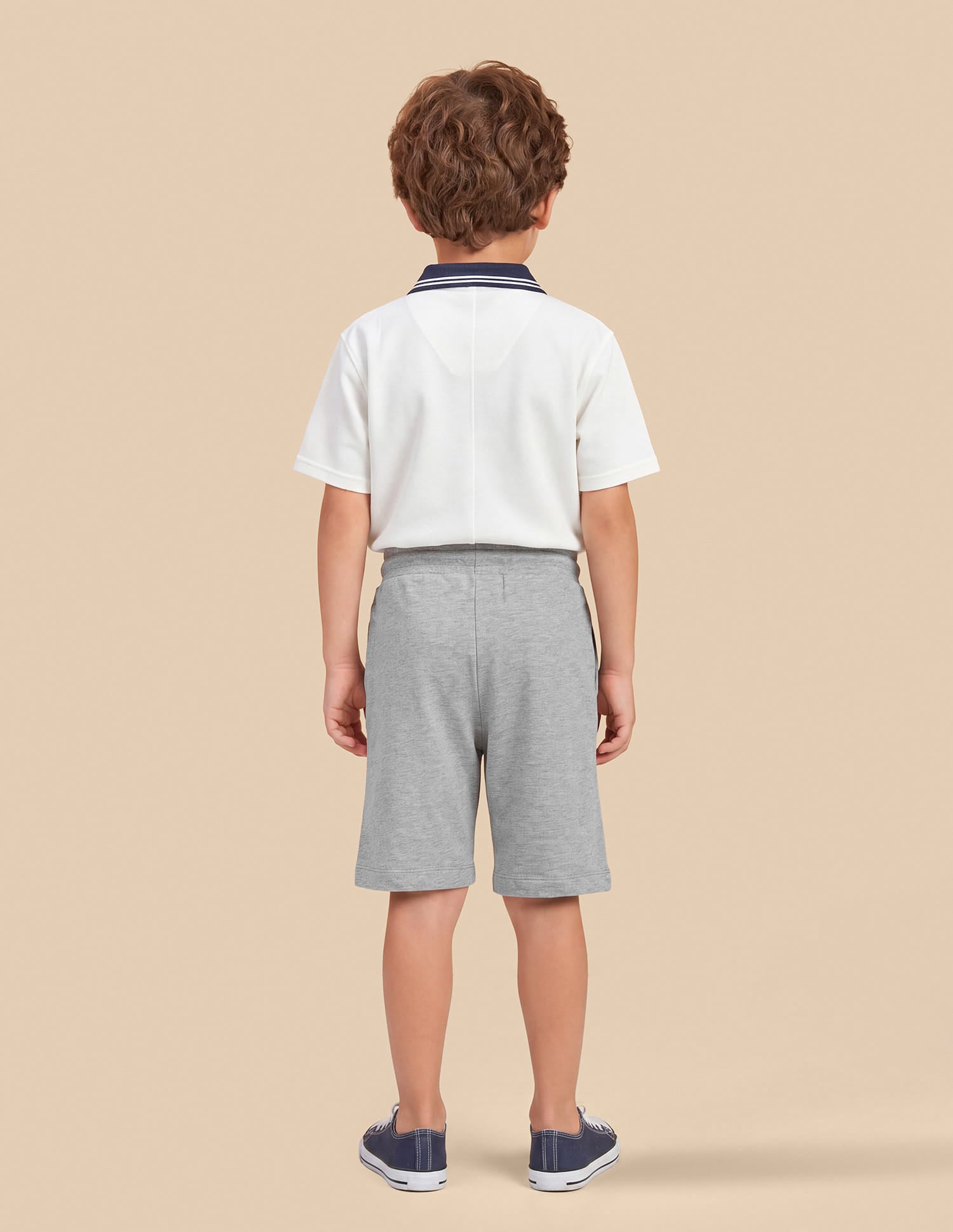 Solid Regular Fit Shorts Grey - U.S. Polo Assn. India | Large