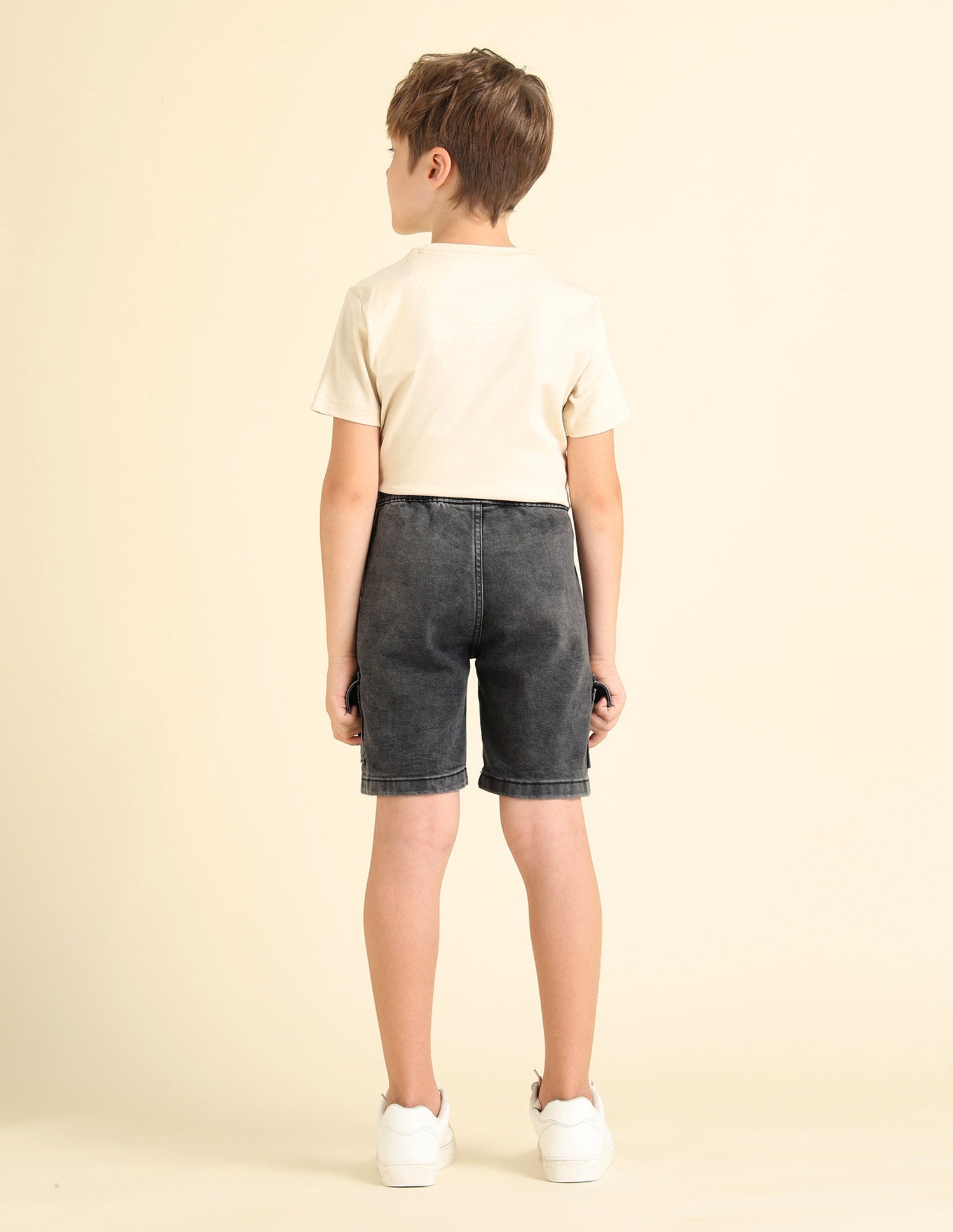 Boys Regular Fit Denim Shorts Black - U.S. POLO ASSN. | Large