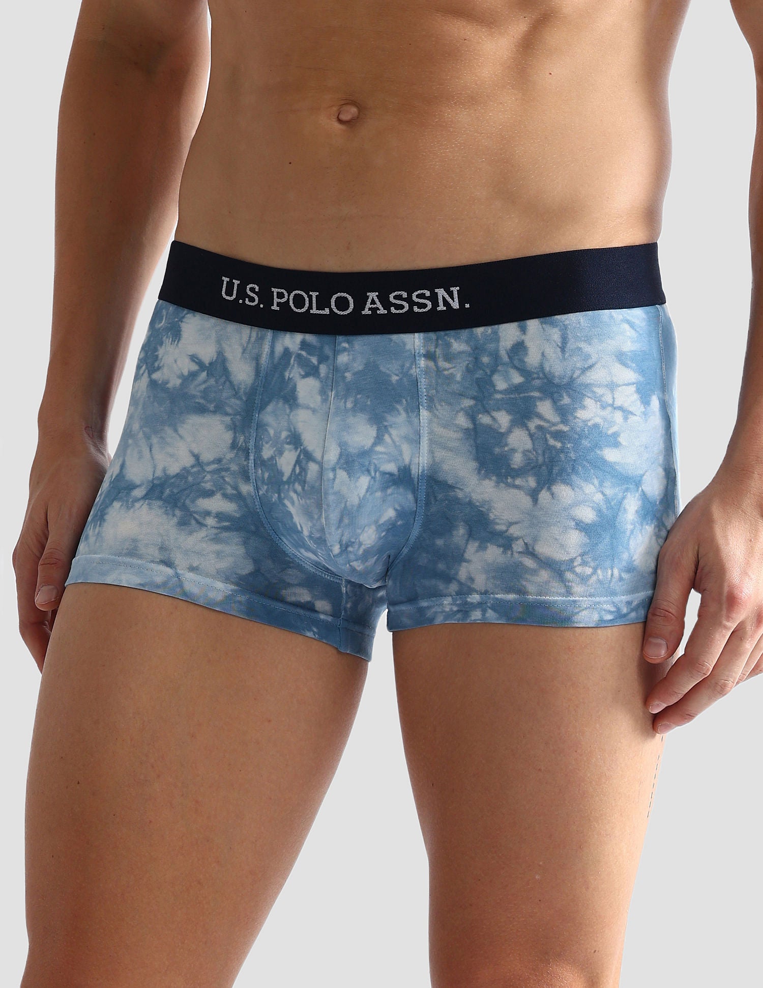 Cotton Stretch Antibacterial OET03 Trunks - Pack Of 1 Blue - U.S. POLO ASSN. | Large