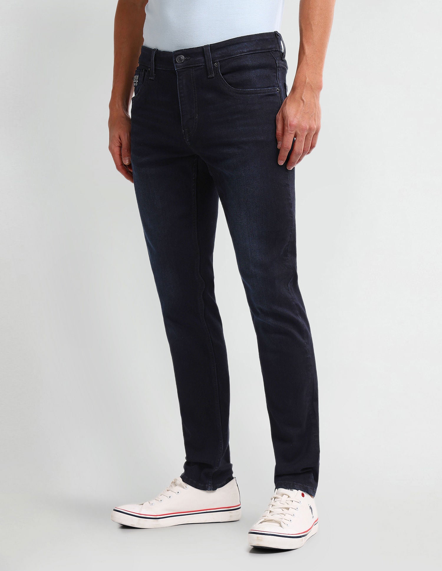Brandon Slim Tapered Blue Jeans Blue - U.S. Polo Assn. India | Large