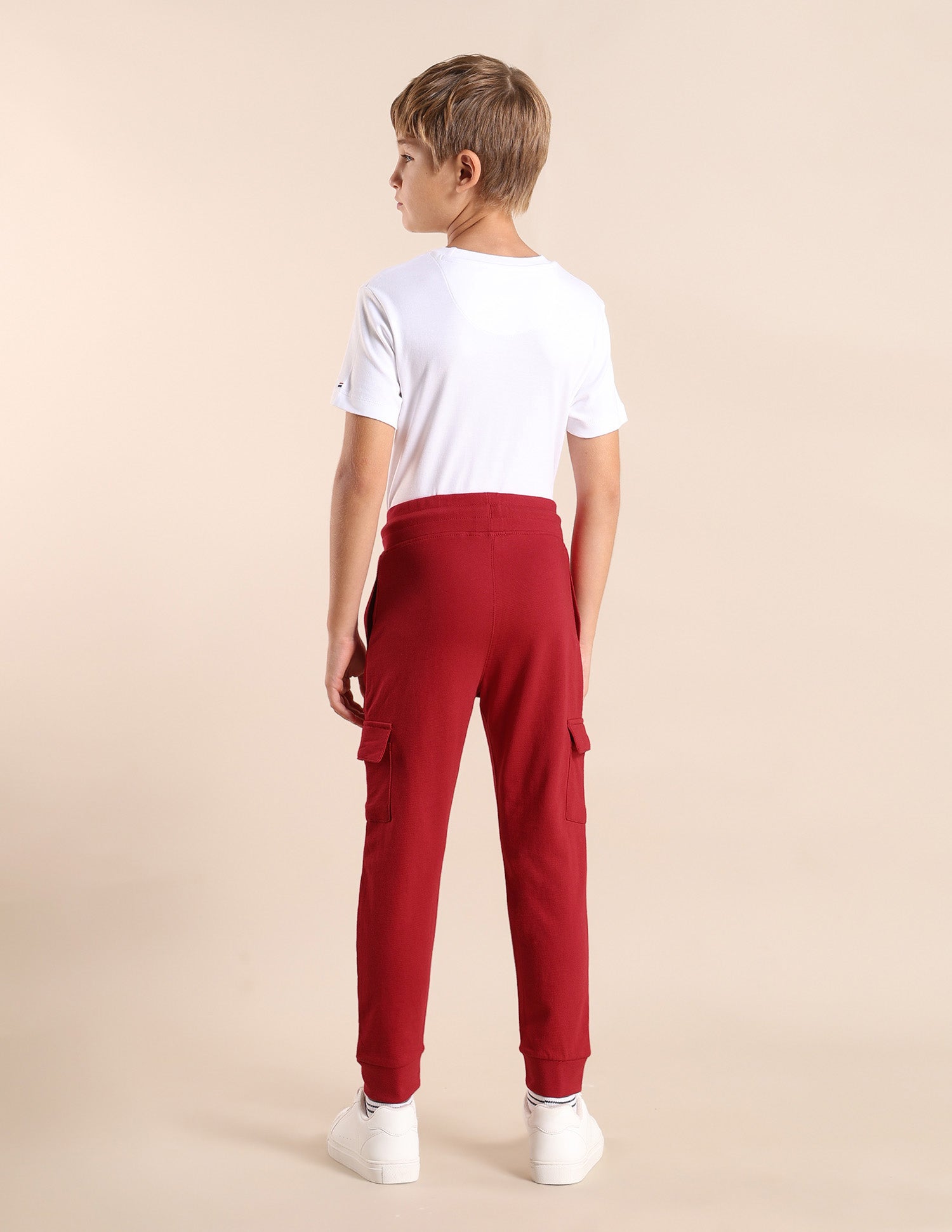 Boys Solid Track Pants Medium Red - U.S. POLO ASSN. | Large