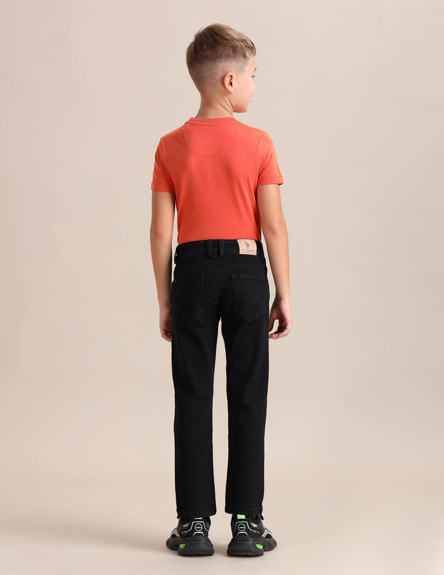 Relaxed Fit Dark Washed Jeans Black - U.S. POLO ASSN. | Large