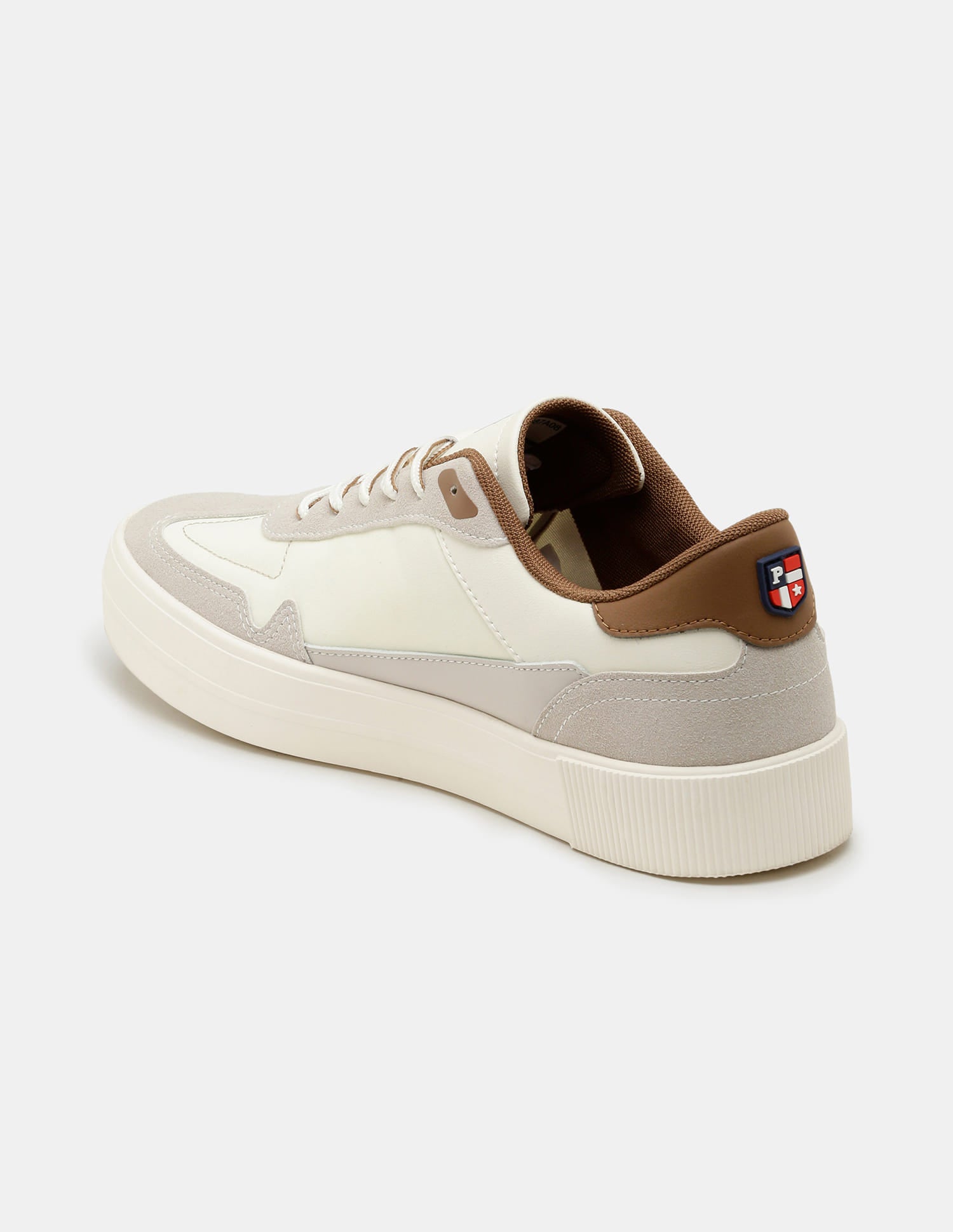 Men Colourblocked Solren Sneakers Cream - U.S. Polo Assn. India | Large