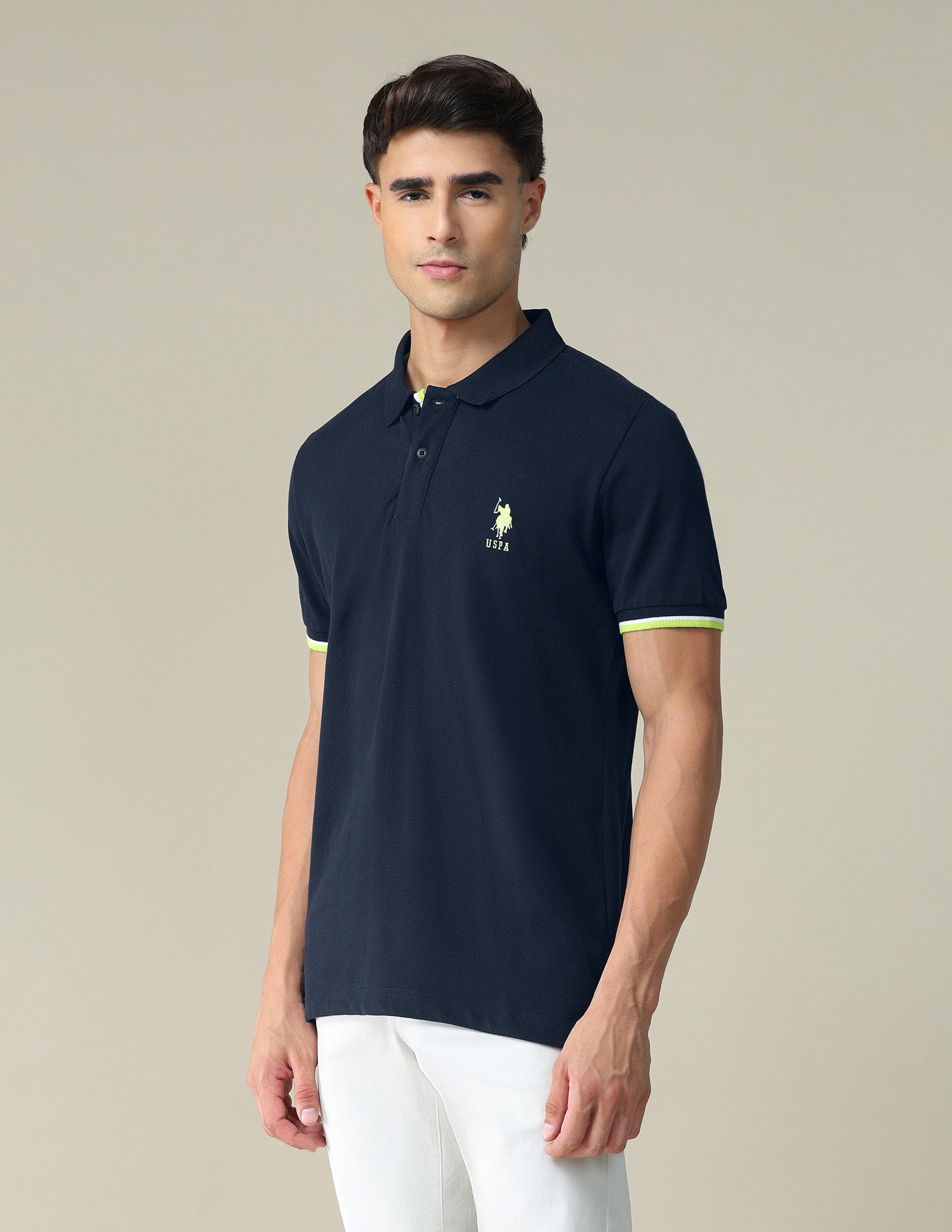 Slim Fit Polo Shirt Navy - U.S. POLO ASSN. | Large