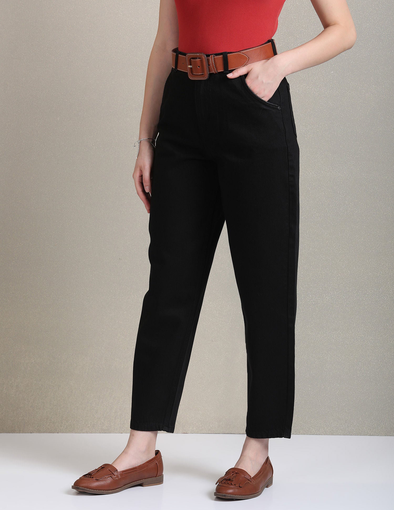 Carrot Fit Black Jeans Black - U.S. POLO ASSN. | Large