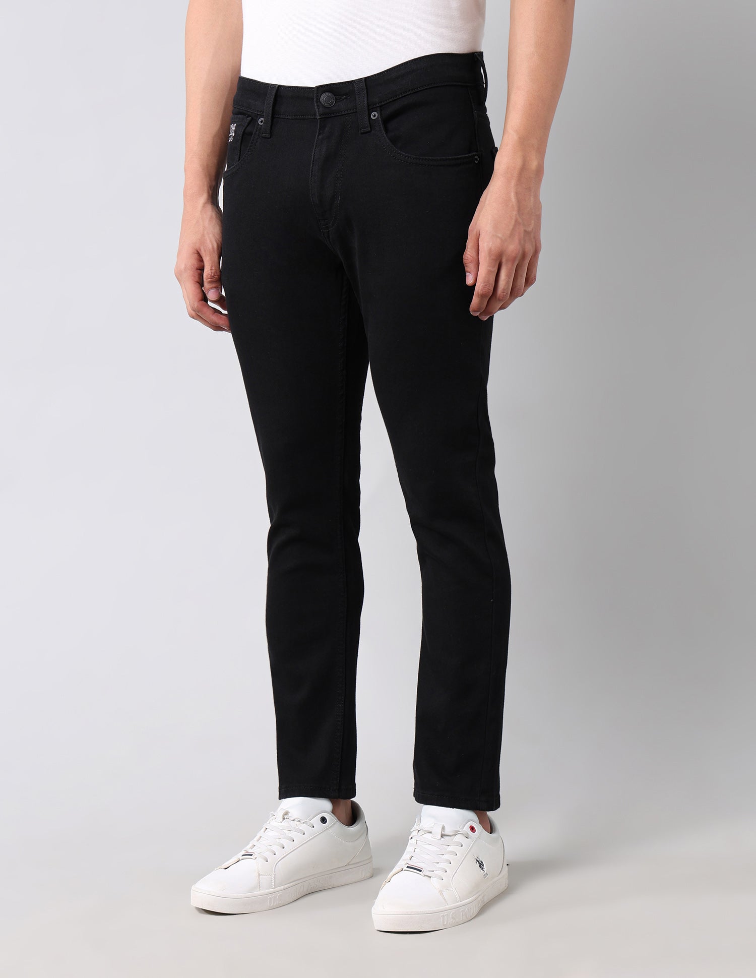 Henry Tapered Fit Black Jeans Black - U.S. POLO ASSN. | Large