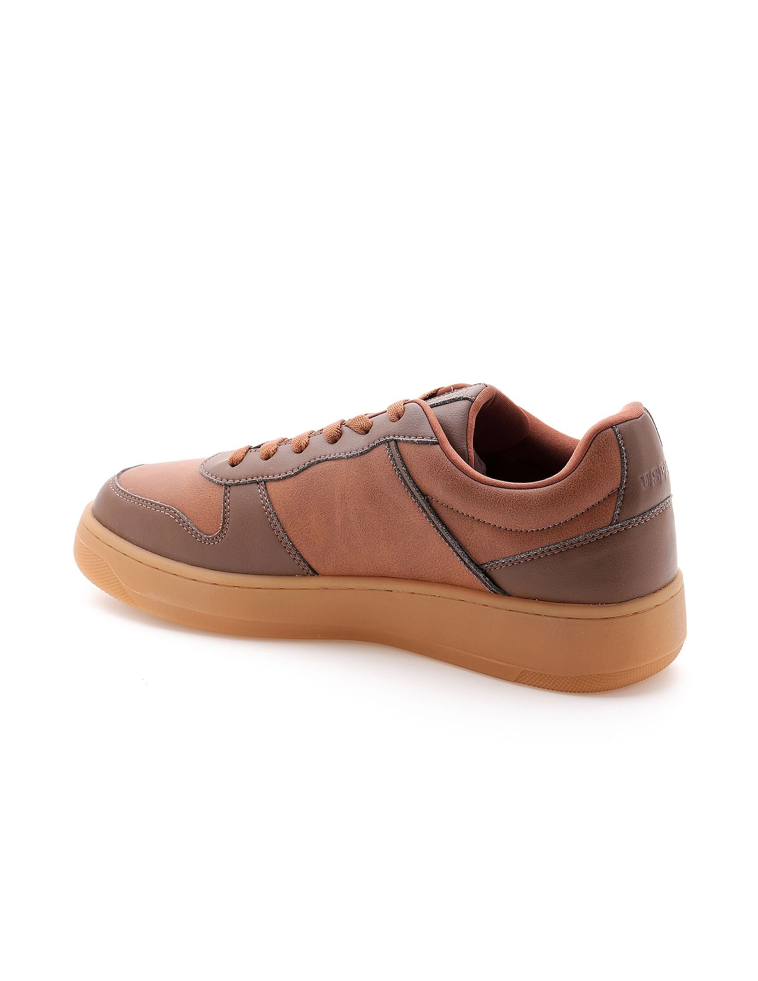 Men Colour Block Jaxon Sneakers Tan and Brown - U.S. POLO ASSN. | Large