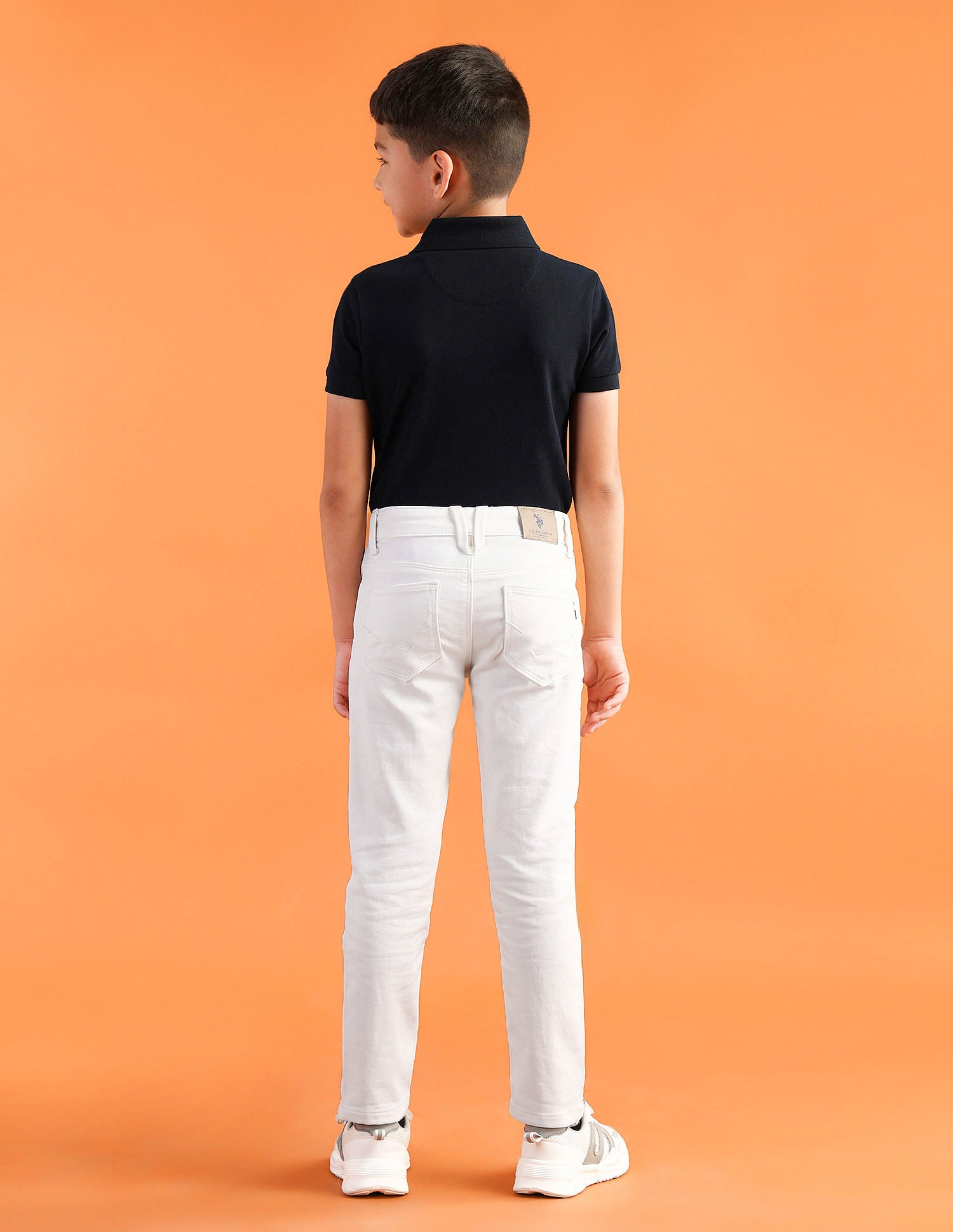 Slim fit Solid Jeans White - U.S. Polo Assn. India | Large