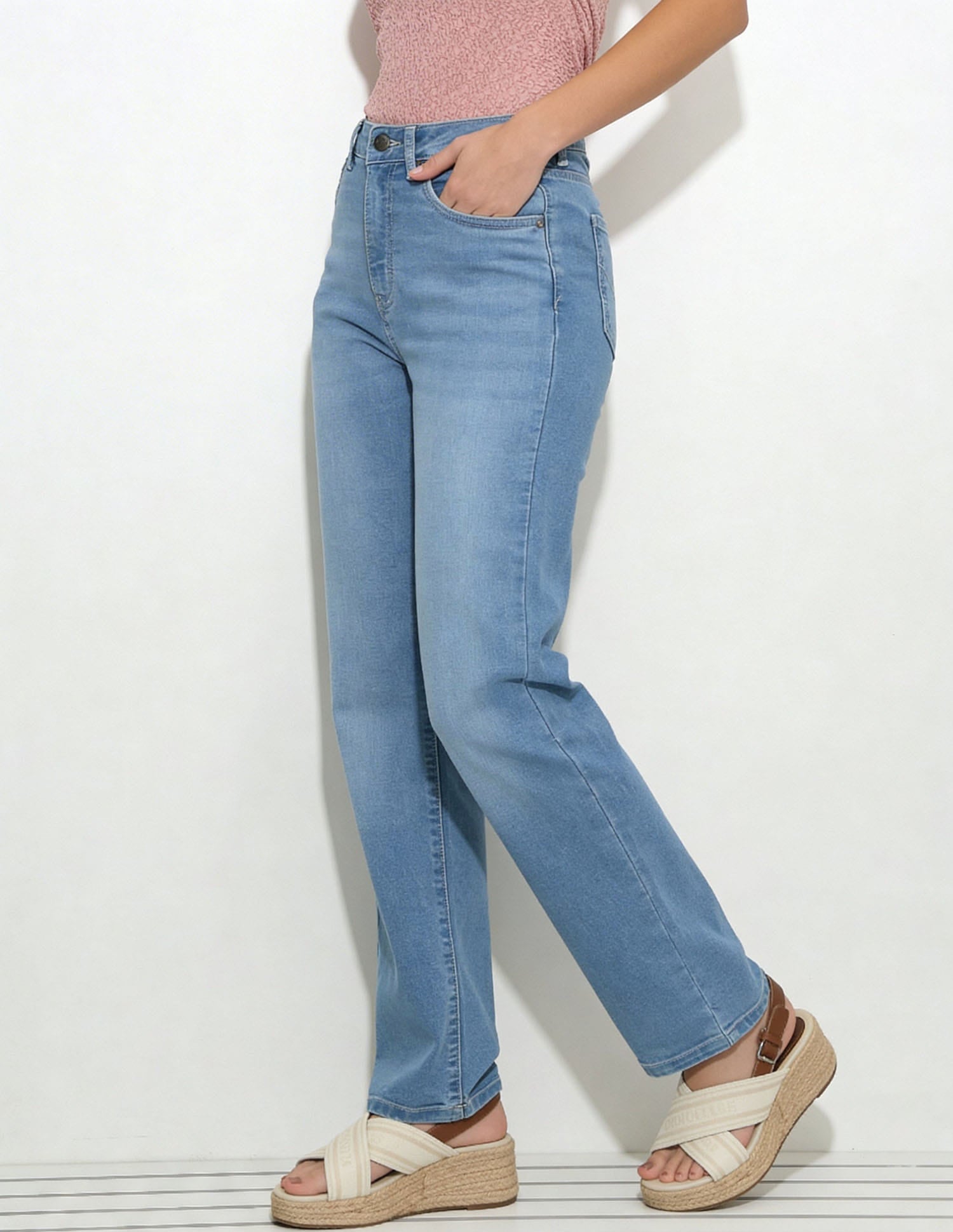 High Rise Straight Fit Jeans Blue - U.S. Polo Assn. India | Large