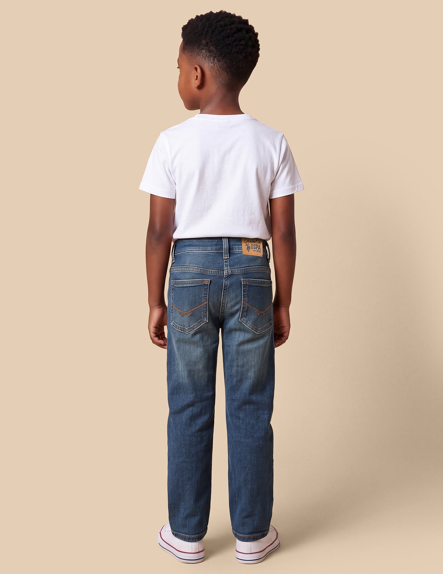 Harold Slim Straight Fit Blue Jeans Dark Blue - U.S. Polo Assn. India | Large