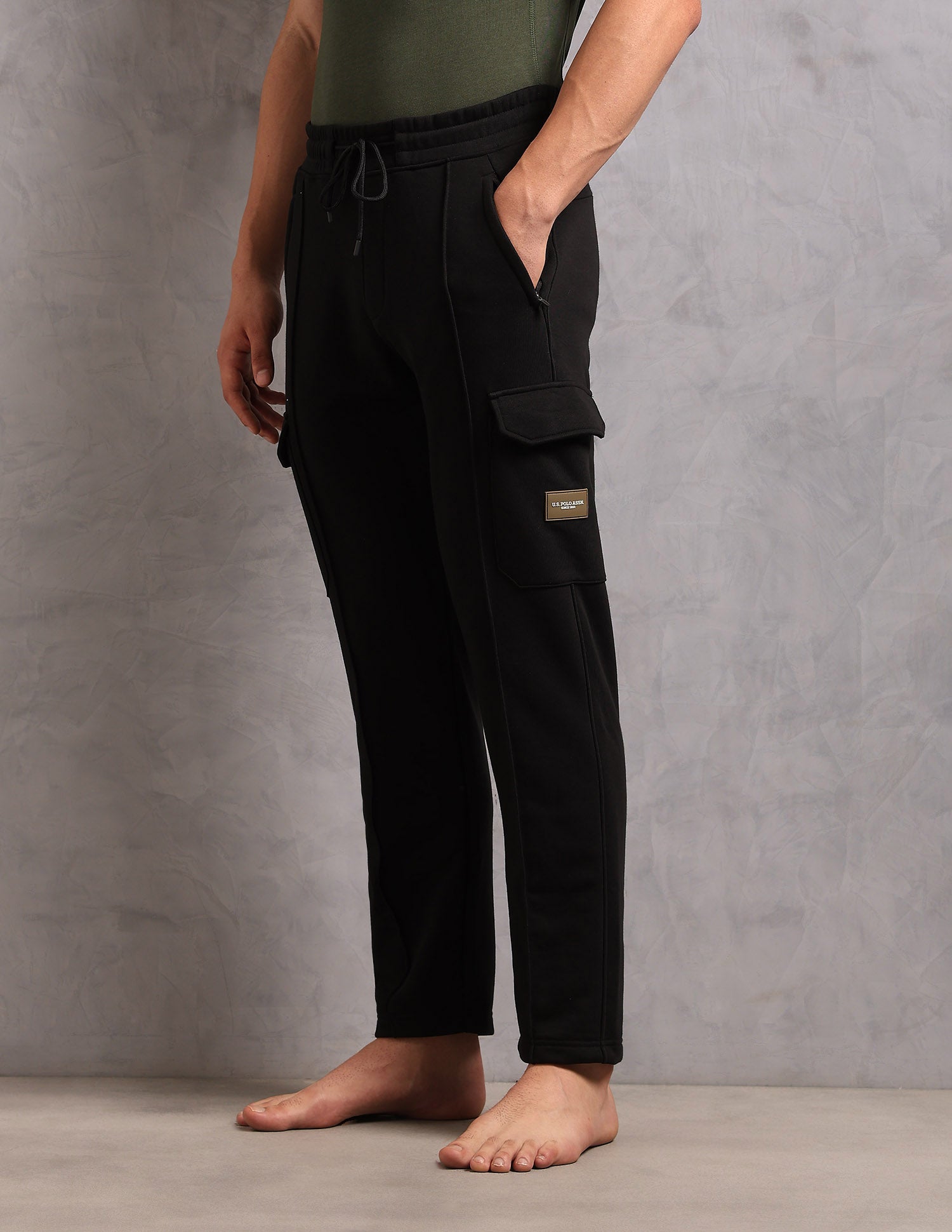 Comfort Fit Cotton OR005 Lounge Pants - Pack Of 1 Black - U.S. POLO ASSN. | Large