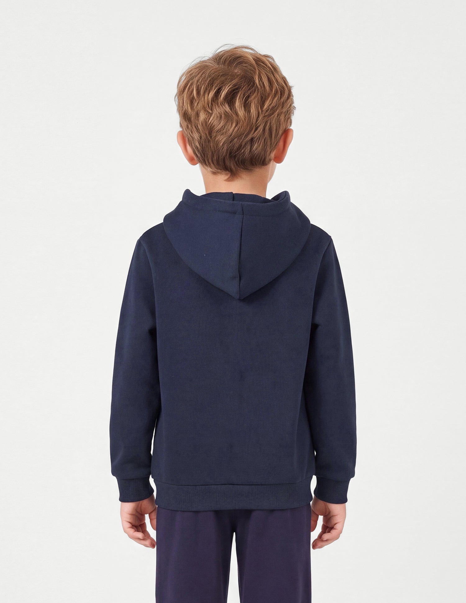 Solid Regular Fit Zipper Sweatshirt Navy - U.S. Polo Assn. India | Large