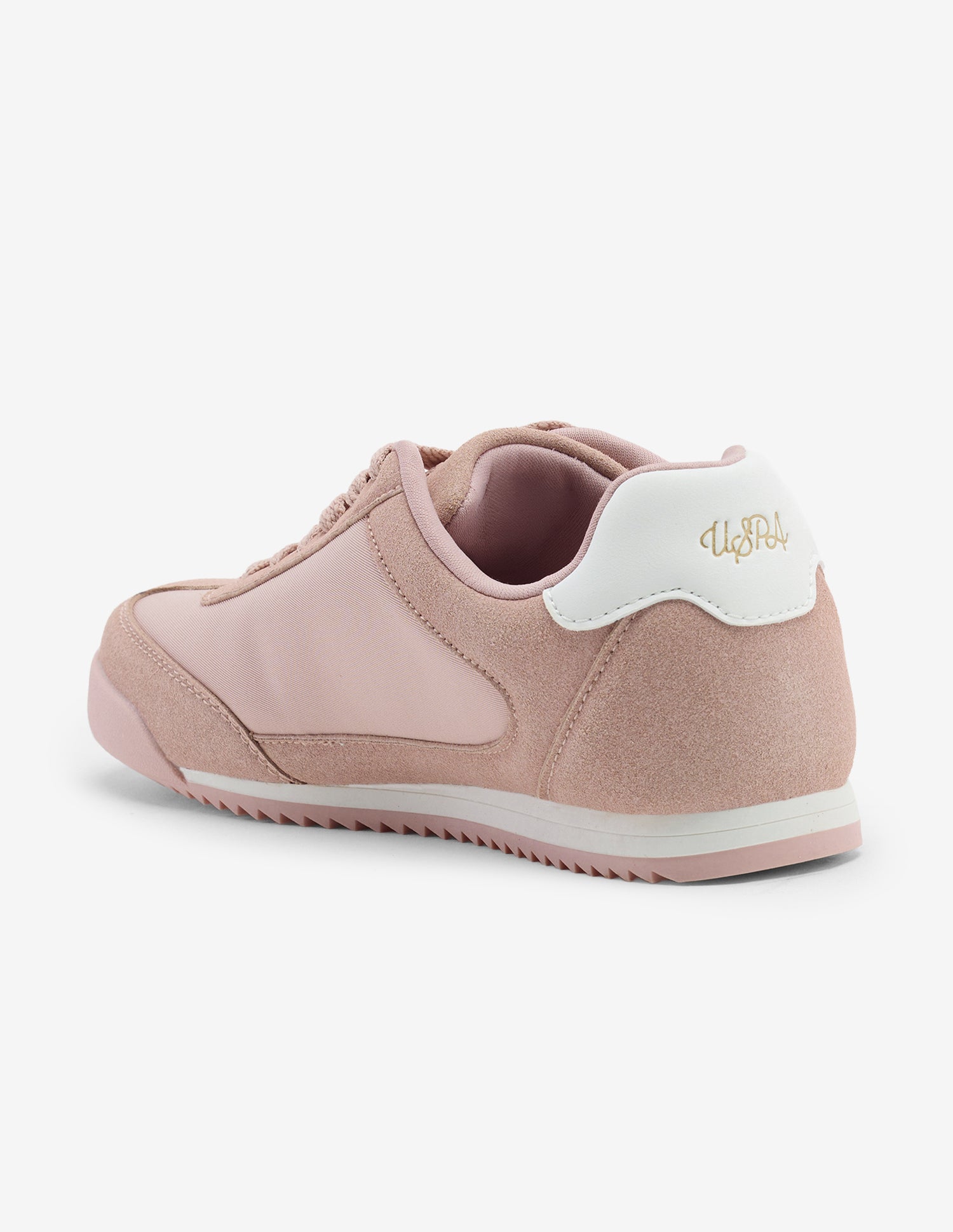Ondine Lace-Ups Suede Sneakers Blush - U.S. Polo Assn. India | Large