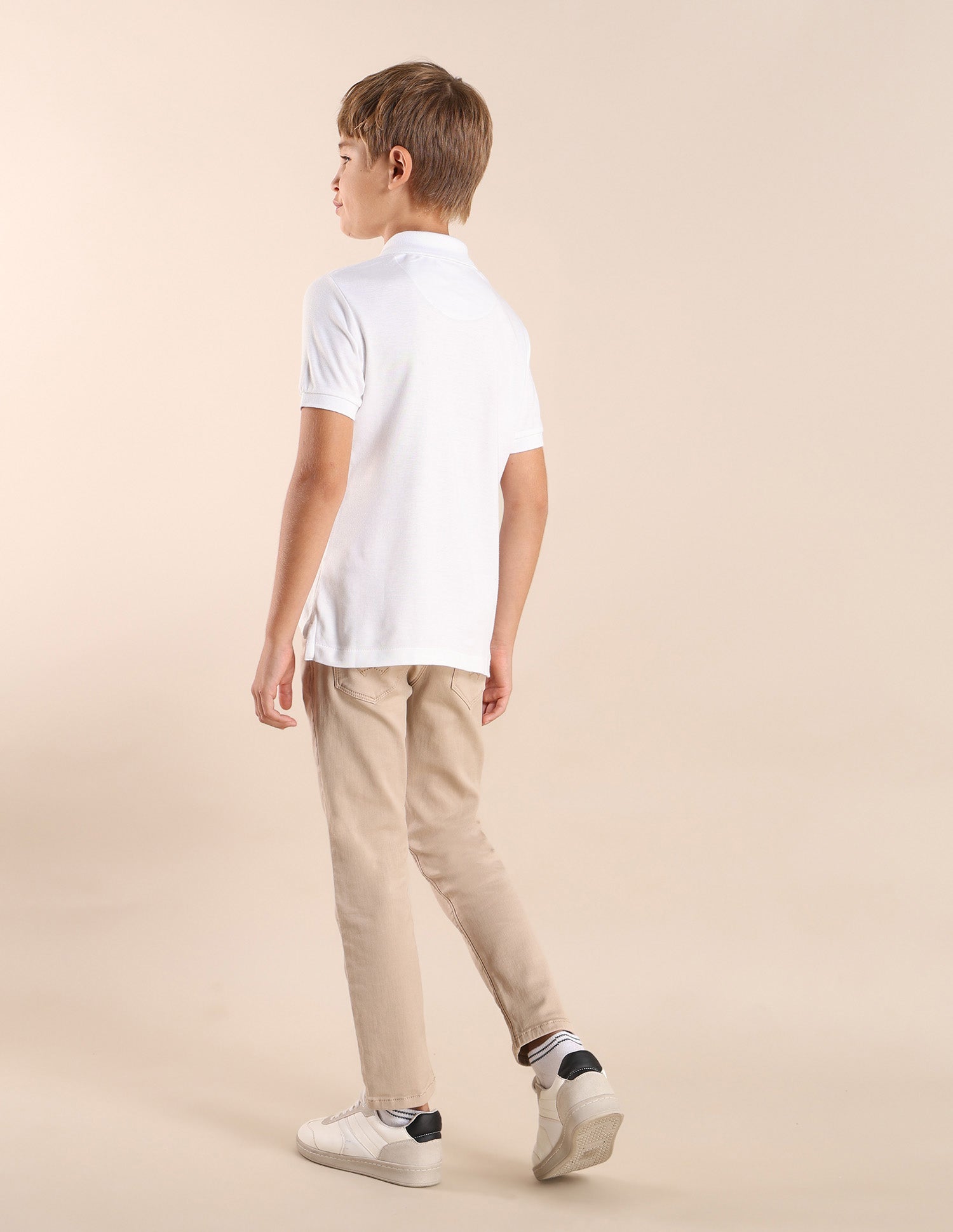 Boys Colourblock Regular Fit Polo Shirt White - U.S. POLO ASSN. | Large