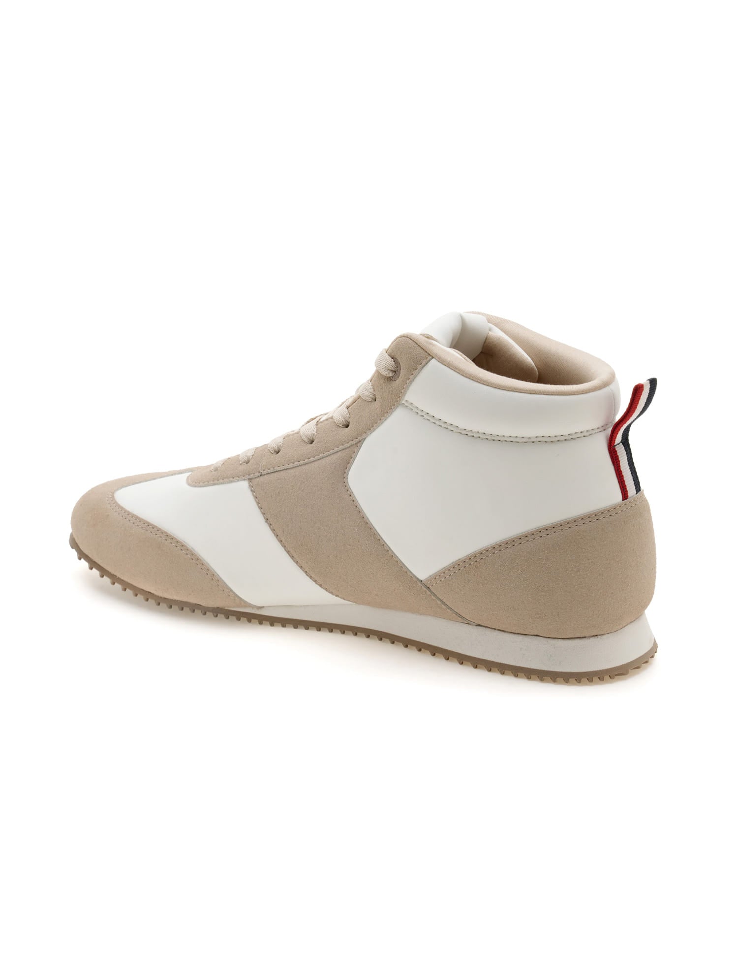 Men Rano Suede Colourblocked Sneakers Beige - U.S. Polo Assn. India | Large