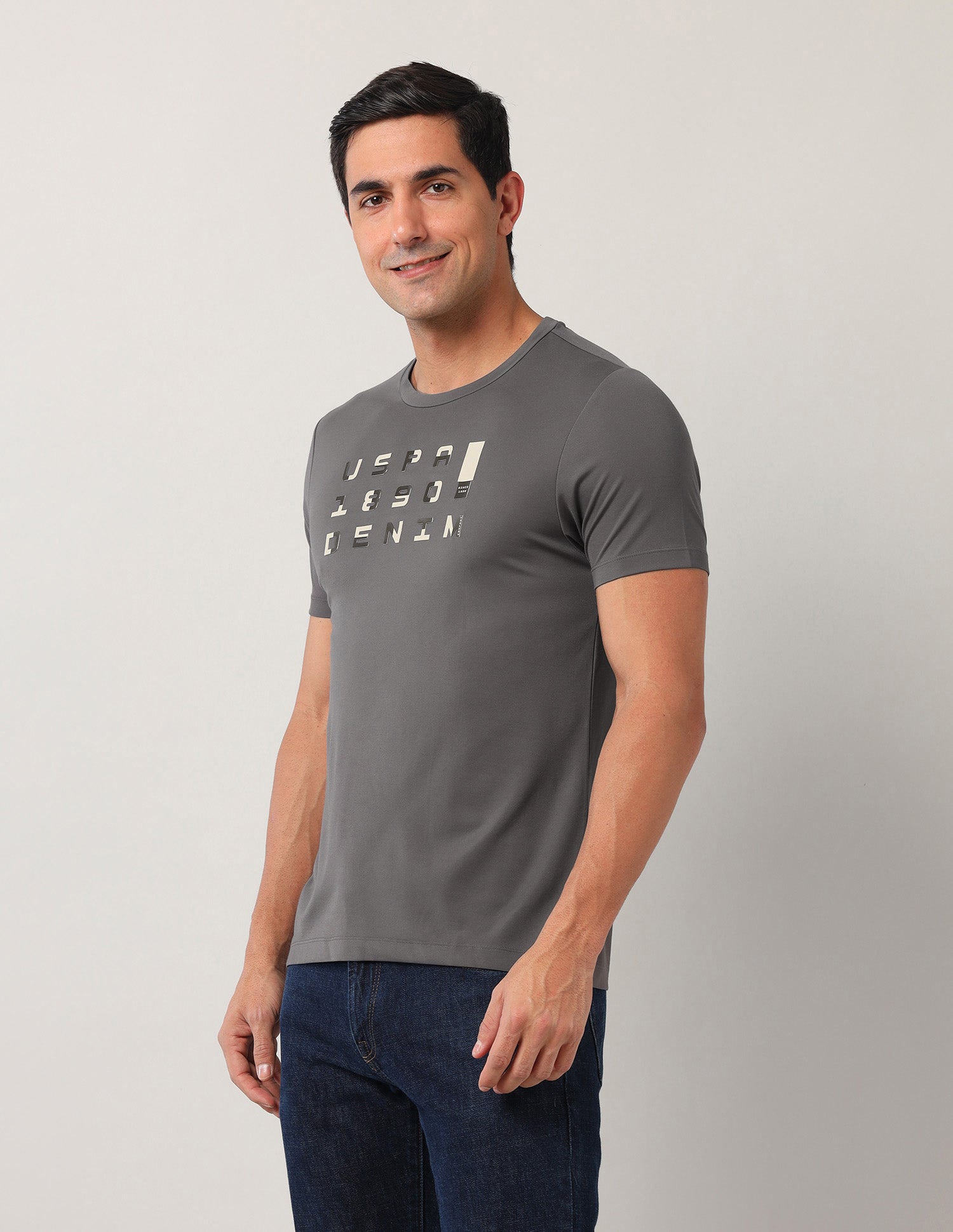 Brand Printed Black Label T-Shirt Black - U.S. Polo Assn. India | Large