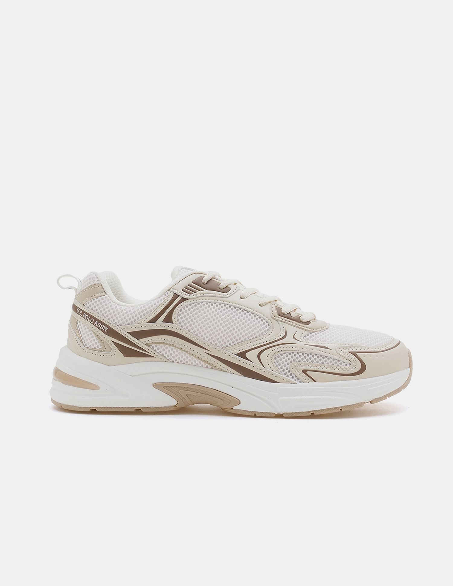 Men Santiago Colour Blocked Sneakers Beige - U.S. POLO ASSN. | Large