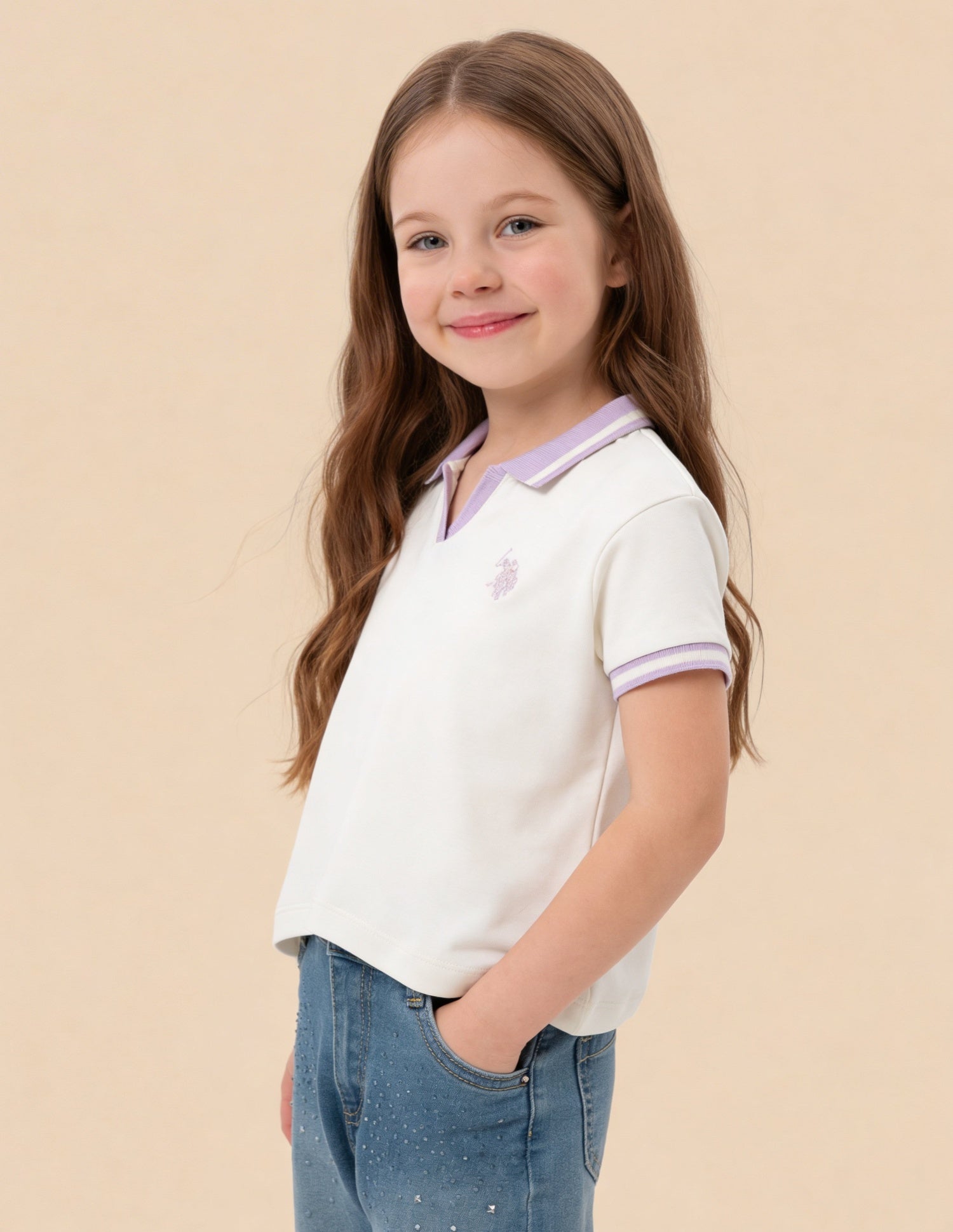 Solid Regular Fit Top Off White - U.S. Polo Assn. India | Large