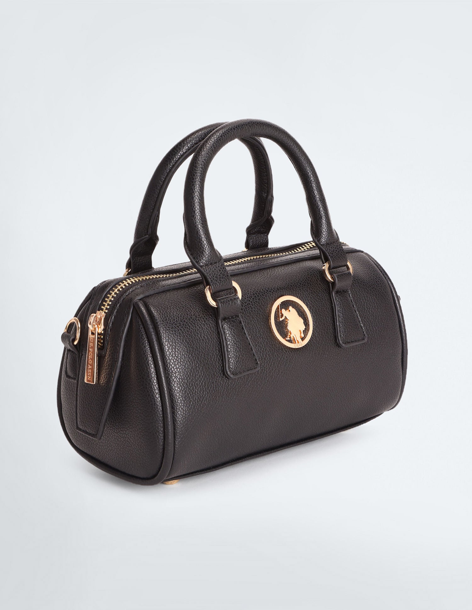 Detachable Strap Bowler Sling Bag Black - U.S. POLO ASSN. | Large