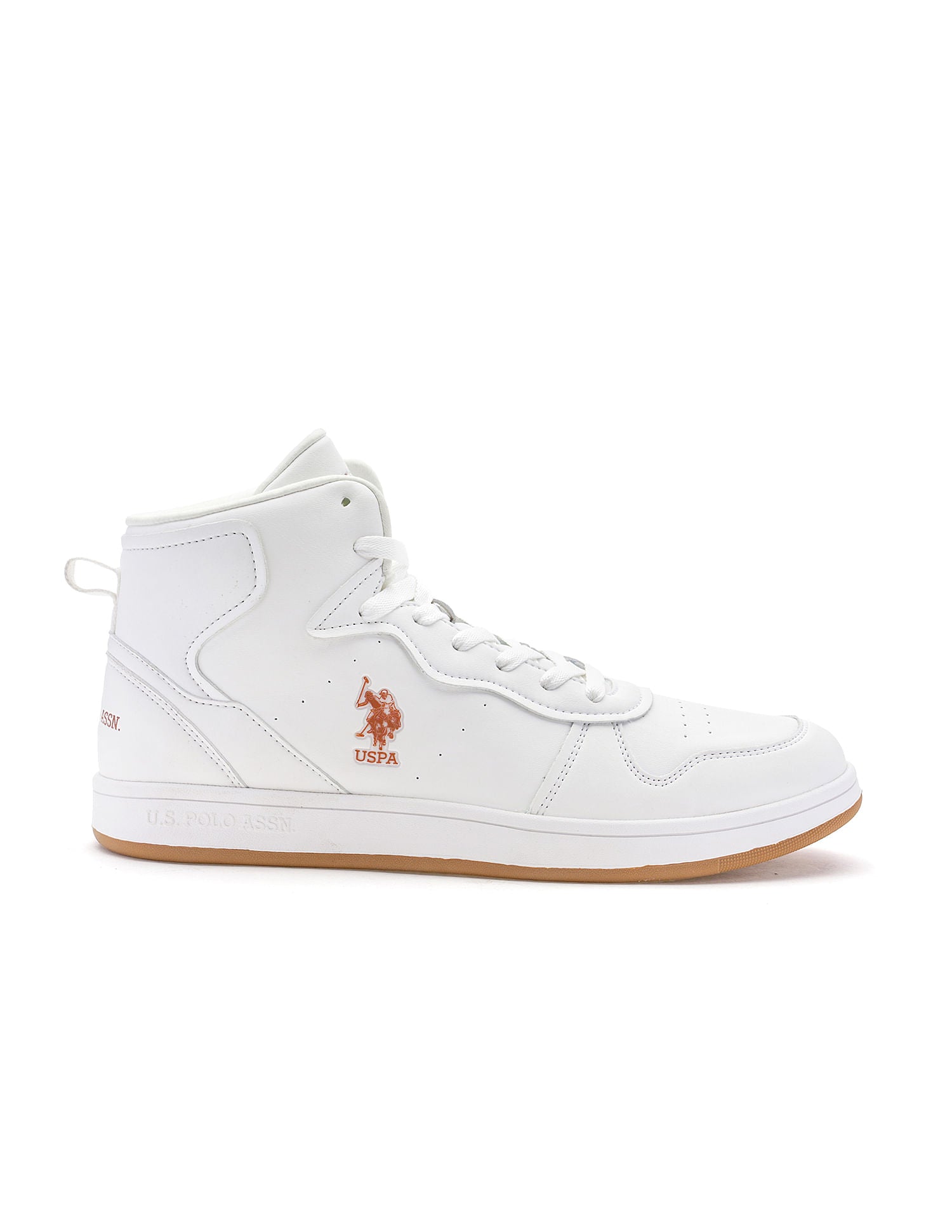 Men Rowan 2.0 Off White Retro Court Mid Top  Sneakers Off White - U.S. Polo Assn. India | Large