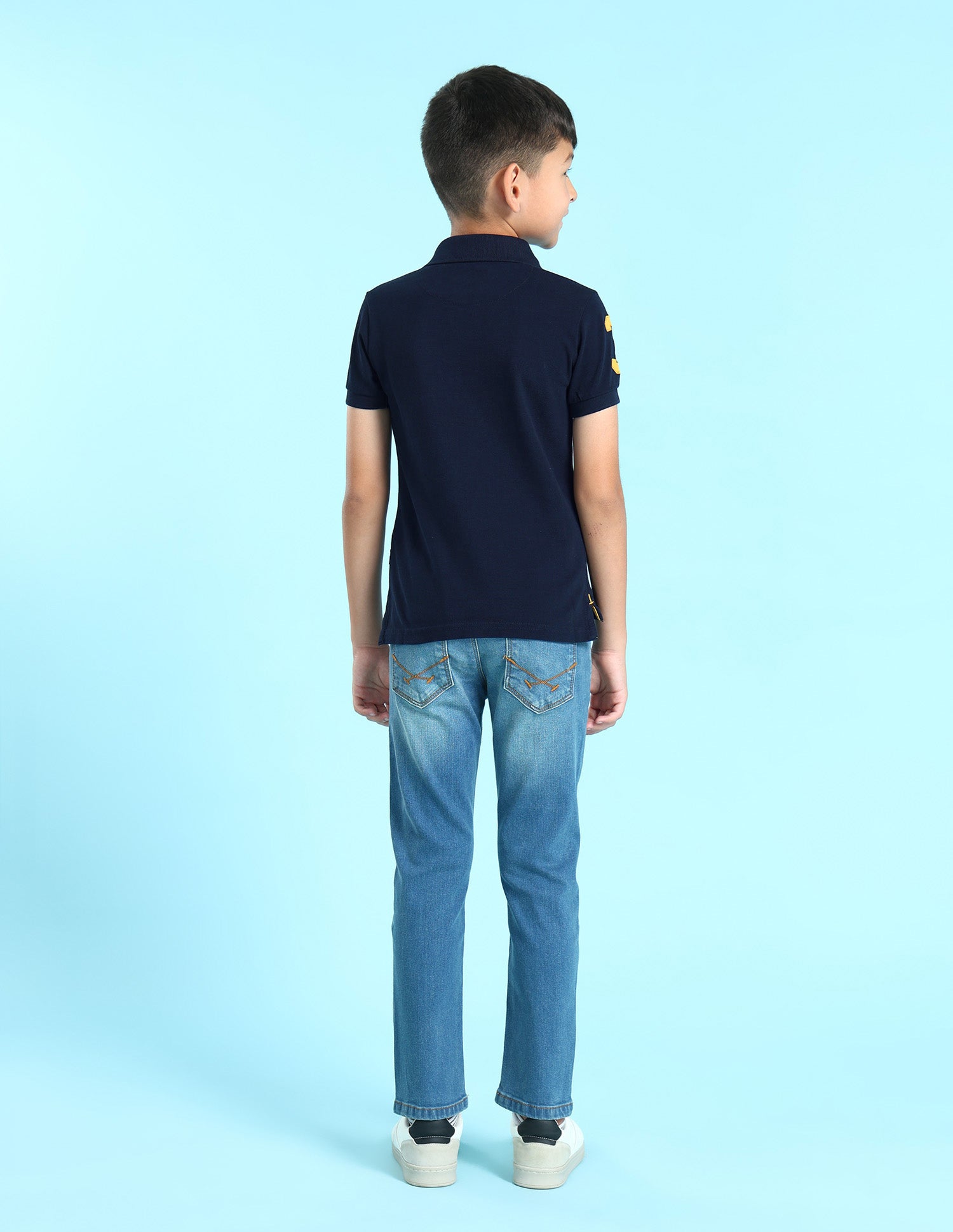 Cotton Solid Polo Shirt Navy - U.S. POLO ASSN. | Large