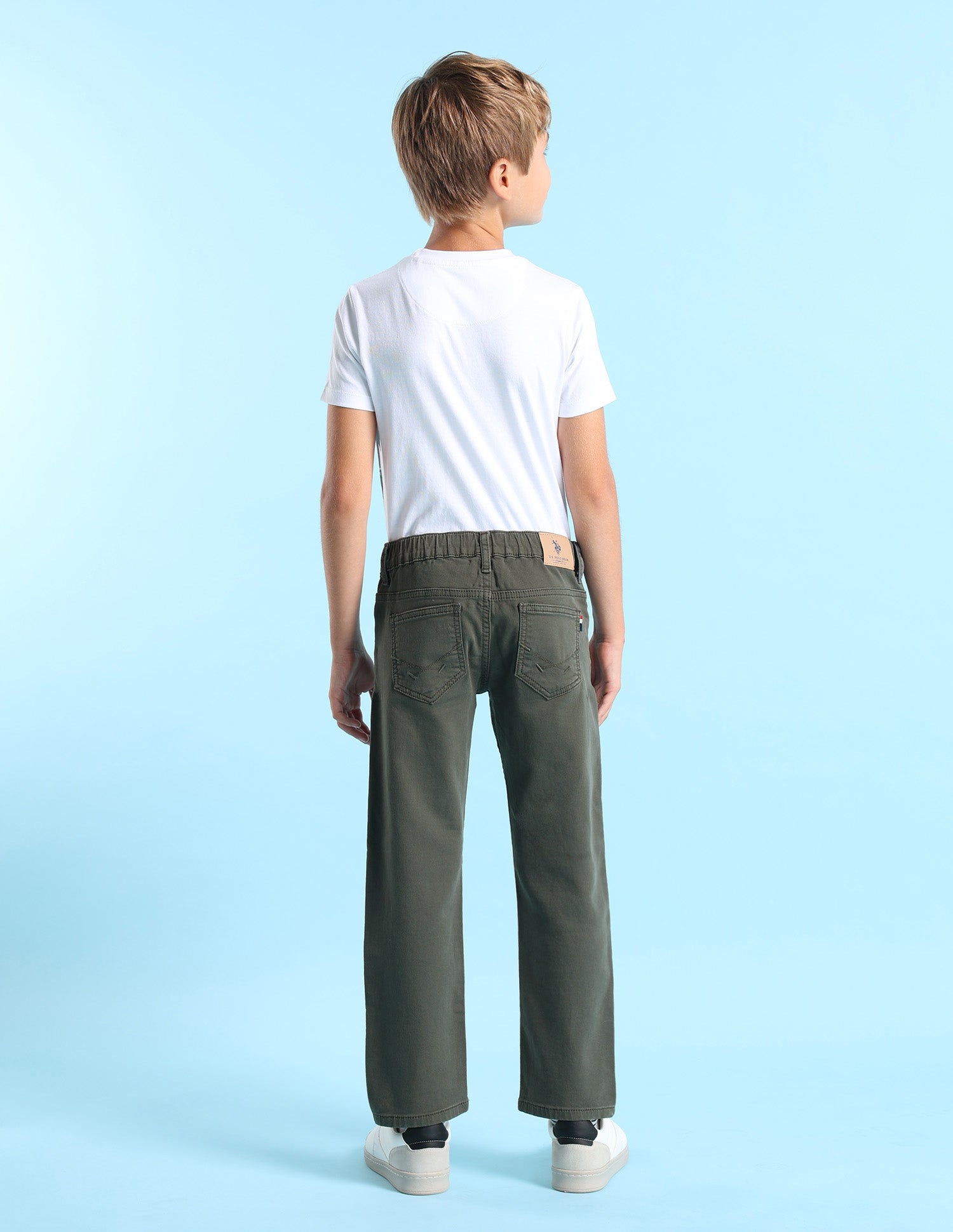 Boys Relaxed Fit Mid Rise Jeans Green - U.S. POLO ASSN. | Large