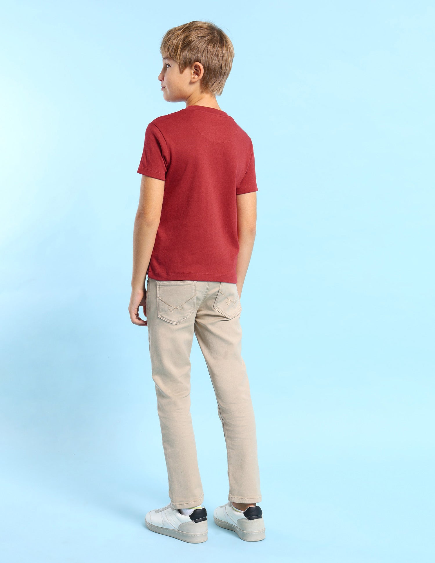 Boys Brand Printed Regular Fit T-Shirt Red - U.S. POLO ASSN. | Large