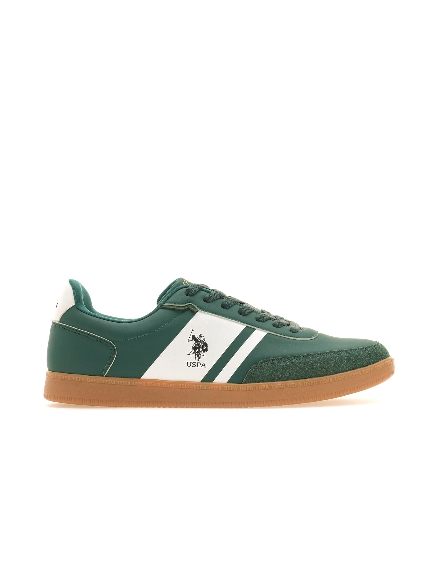 Men Hilton Colourblocked Sneakers Green - U.S. Polo Assn. India | Large