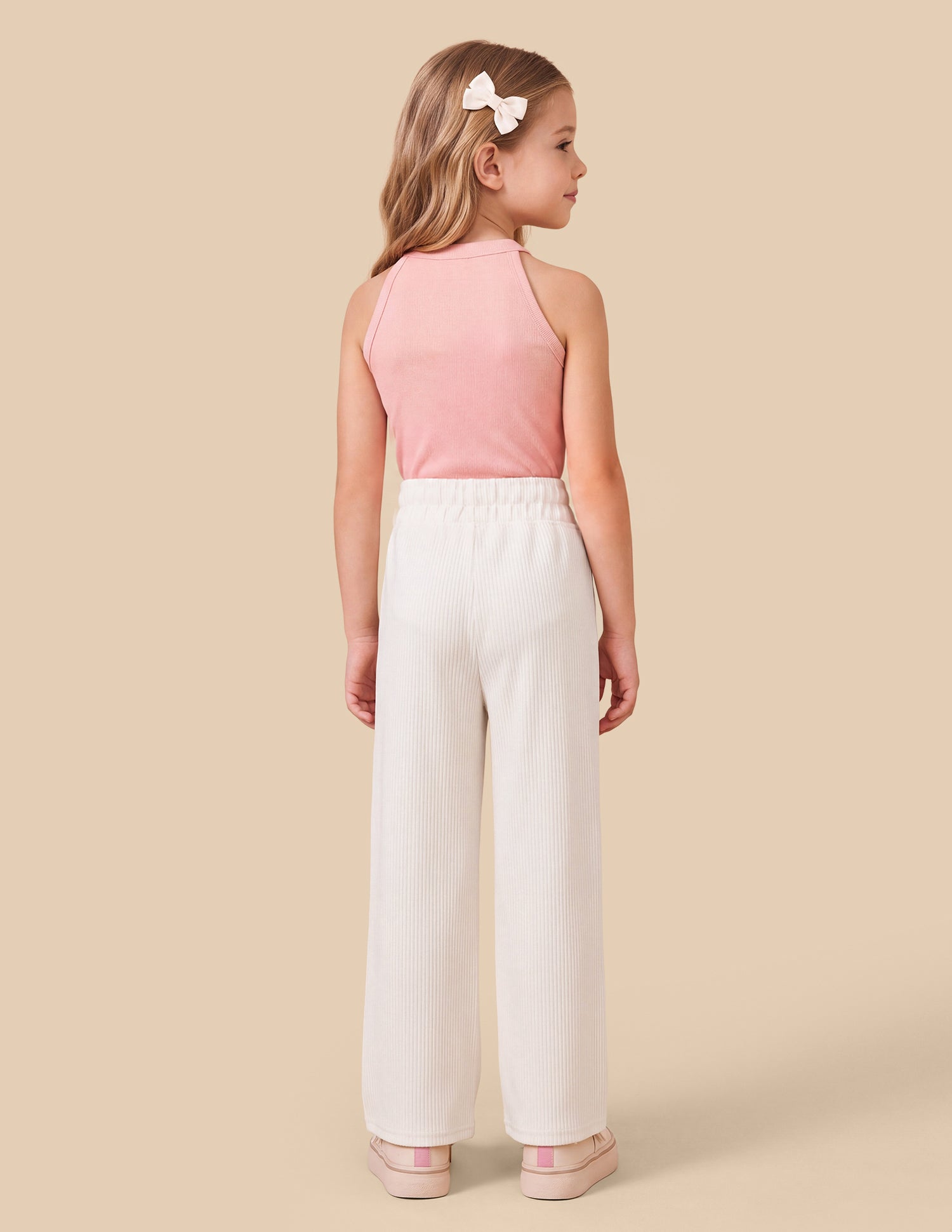 Mid Rise Loose Fit Track Pants Off White - U.S. Polo Assn. India | Large