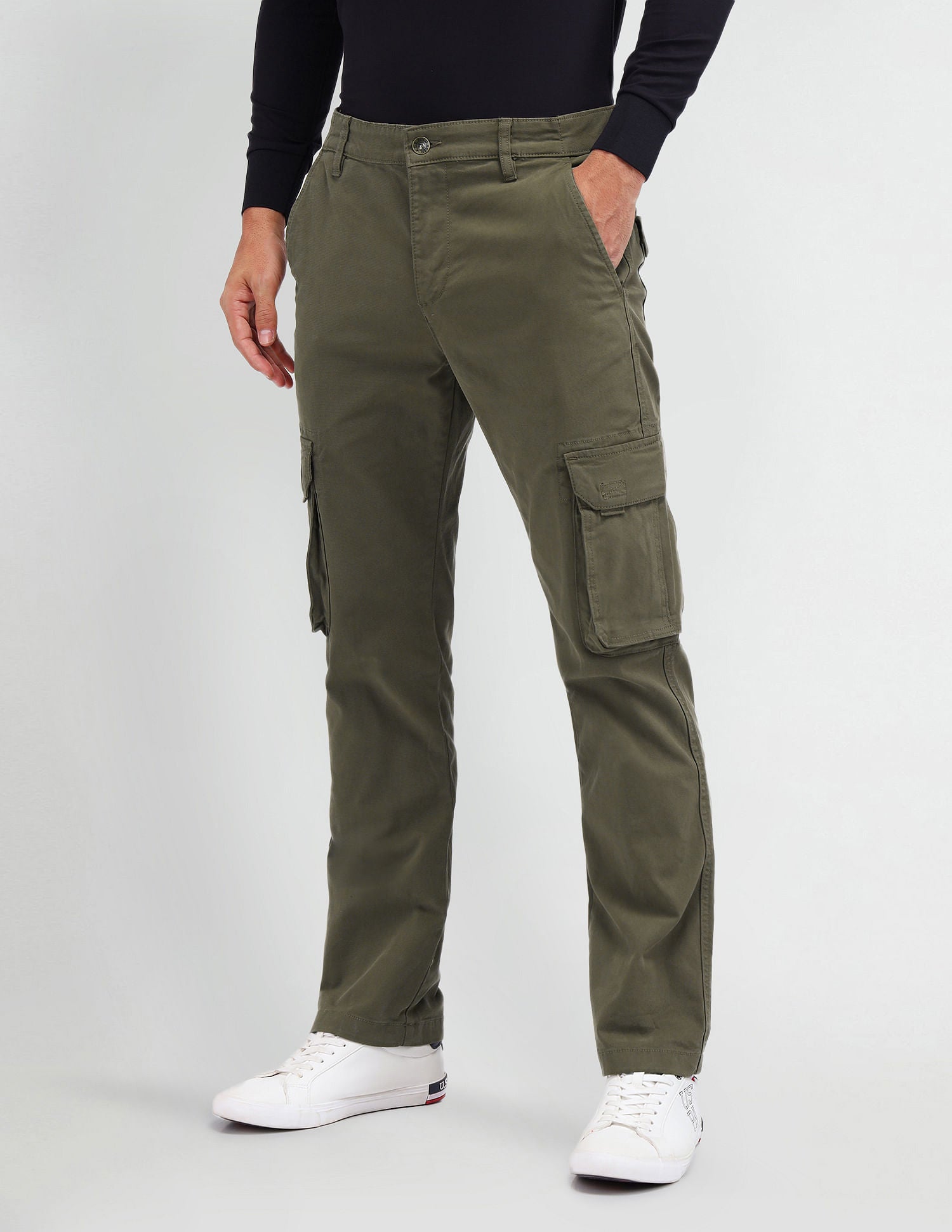Straight Fit Cargo Trousers Green - U.S. POLO ASSN. | Large