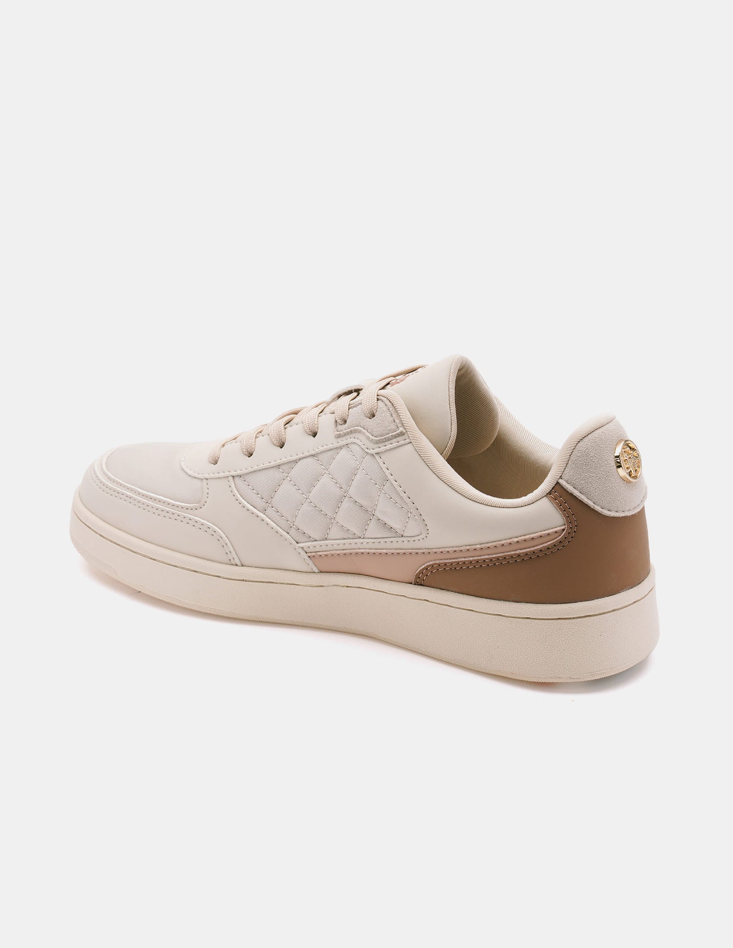 Sophie 2.0 Nude Quilting Detail Sneakers Shoes Nude - U.S. Polo Assn. India | Large