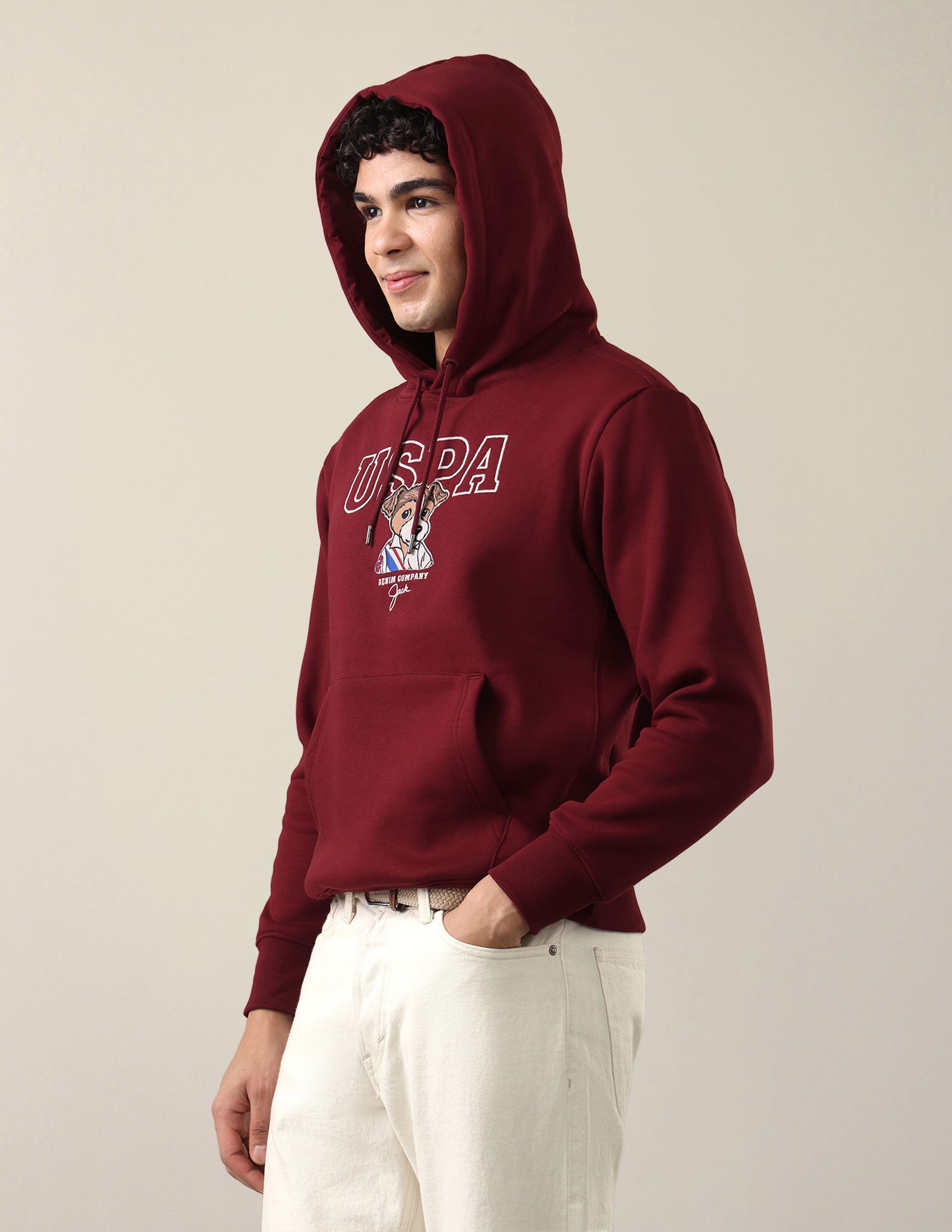 Graphic Brand Embroidered Regular Fit Sweatshirt Red - U.S. Polo Assn. India | Large