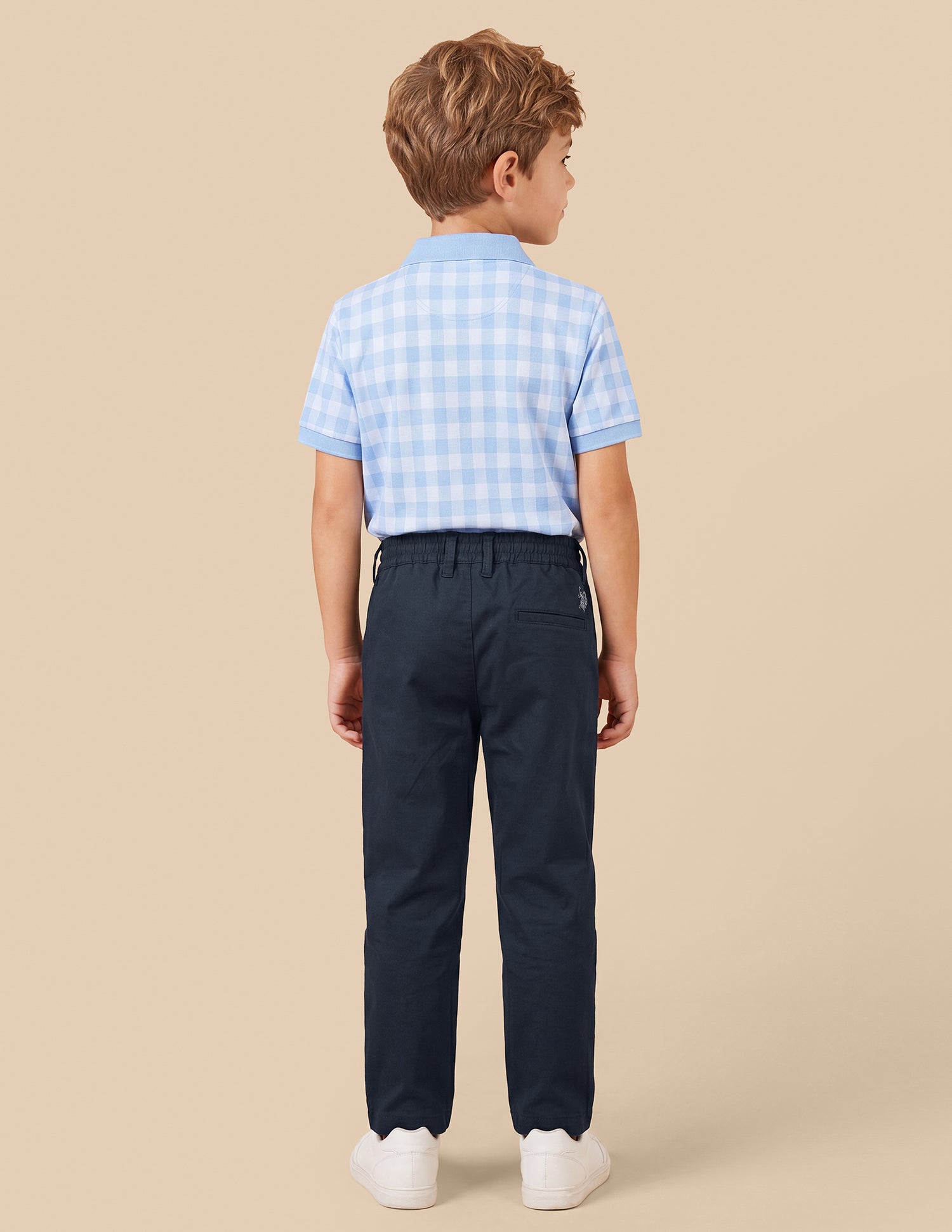Twill Slim Fit Trousers Navy - U.S. Polo Assn. India | Large