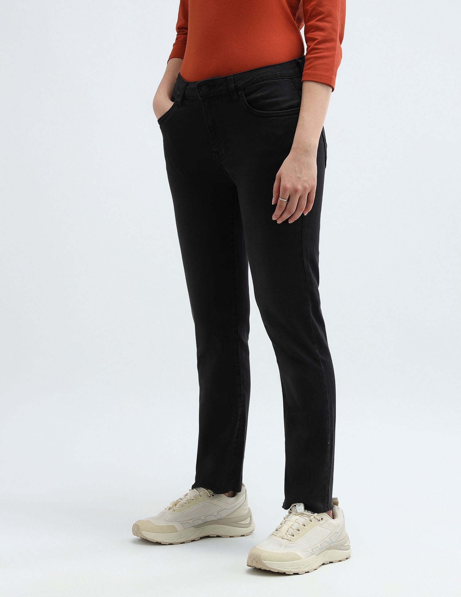 Slim Fit Mid Rise Jeans Dark Grey - U.S. Polo Assn. India | Large
