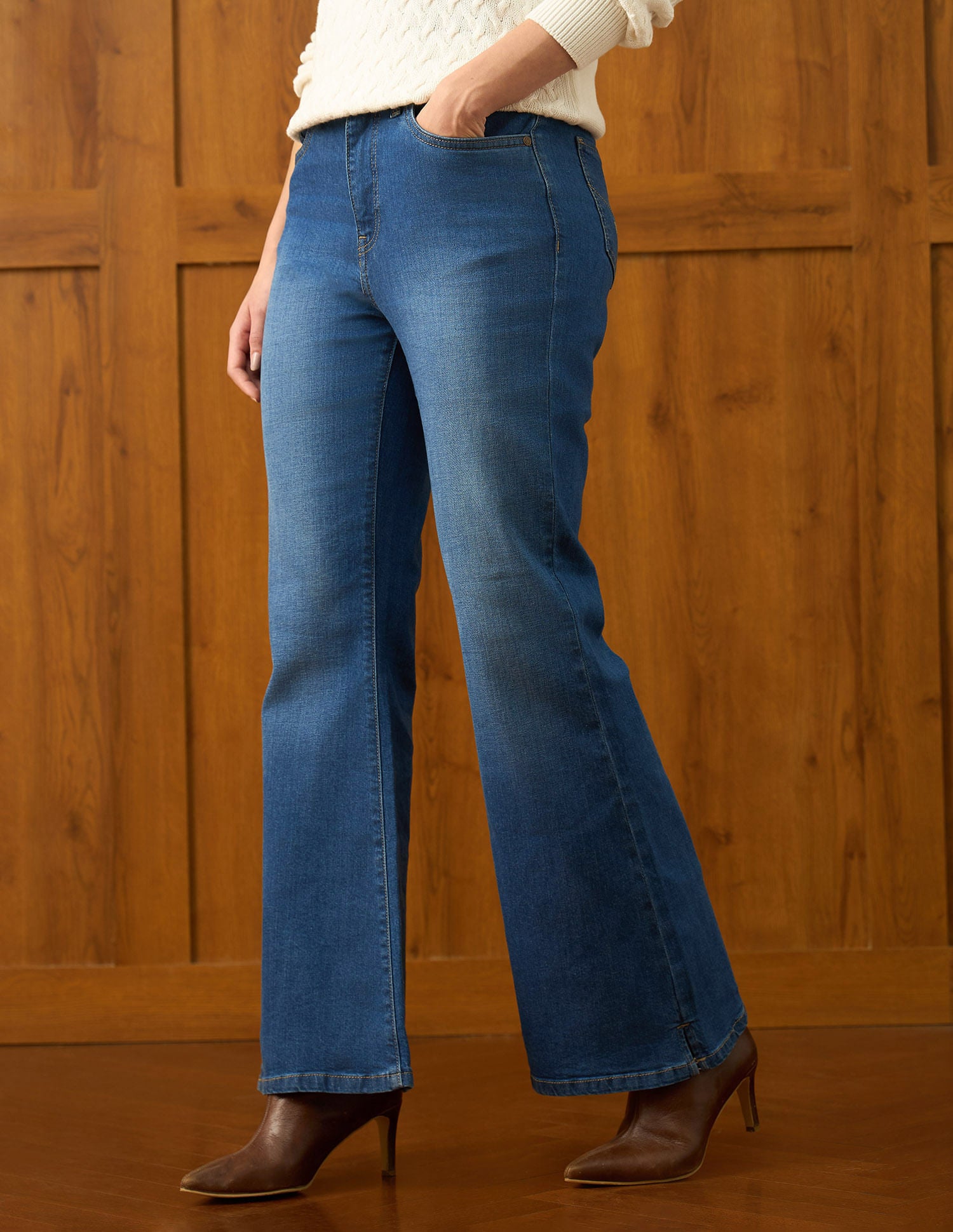 High Rise Extreme Flare Fit Jeans Light Blue - U.S. POLO ASSN. | Large