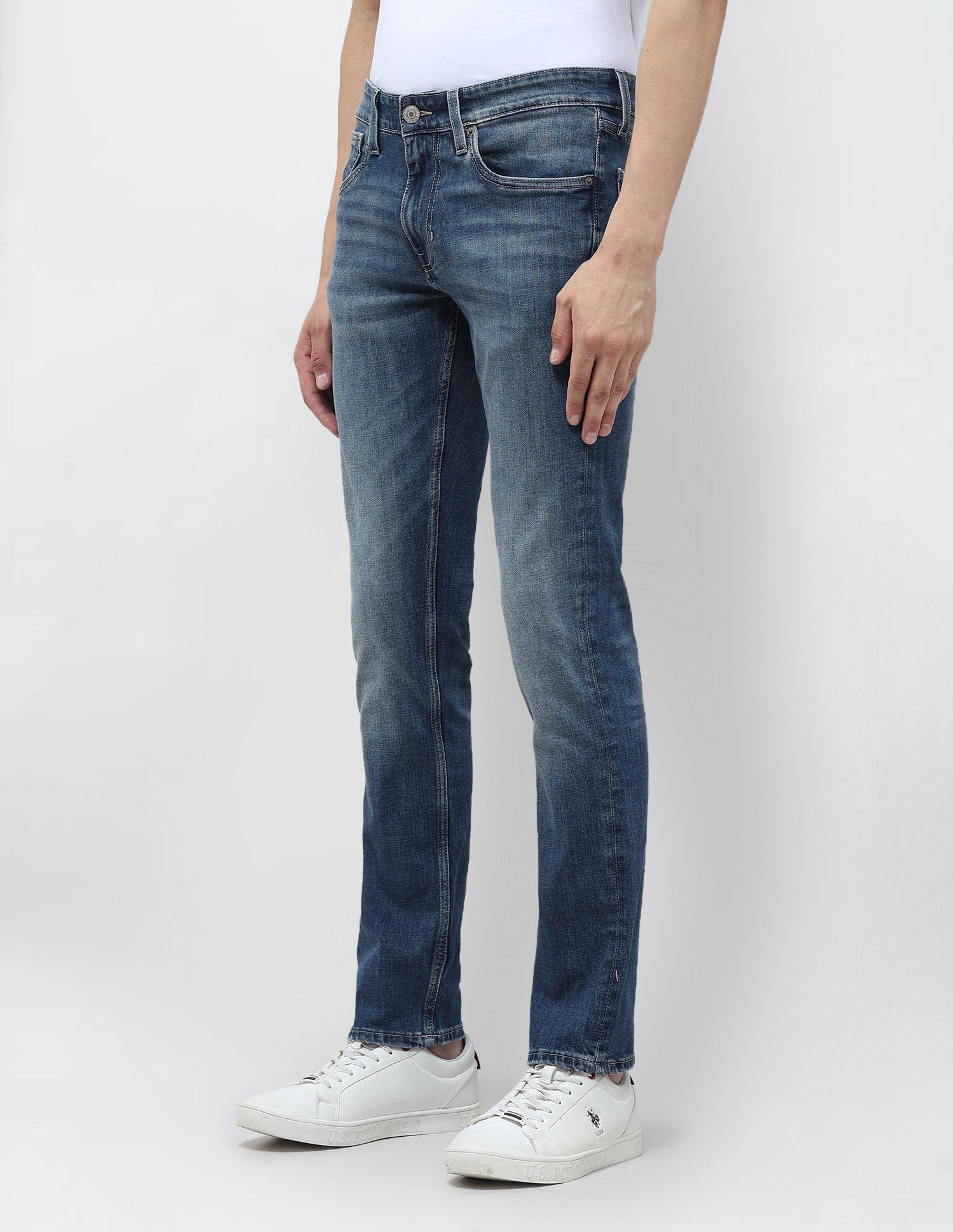 Regallo Skinny Fit Blue Jeans Blue - U.S. POLO ASSN. | Large