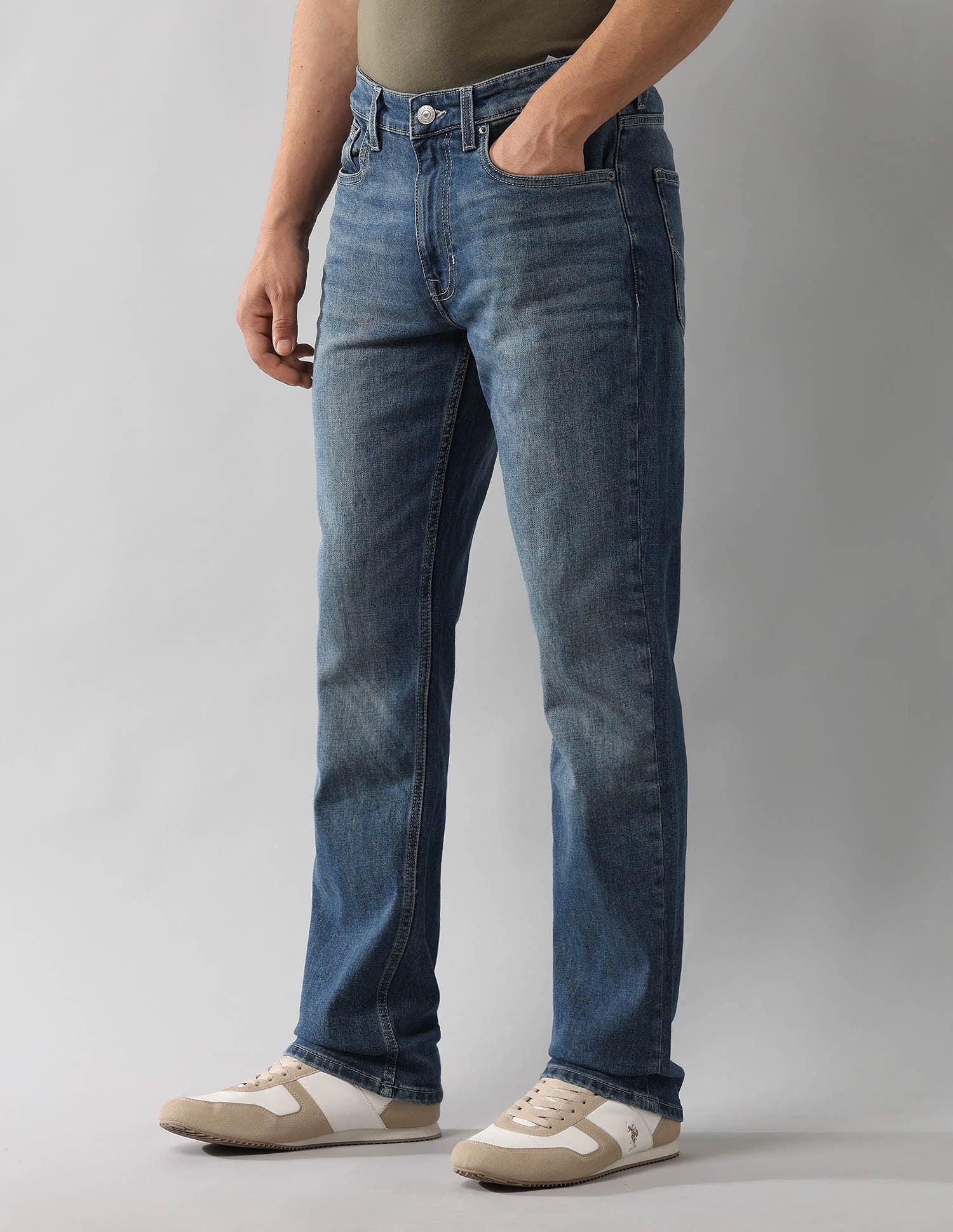 Harold Slim Straight Fit Vintage Jeans Blue - U.S. Polo Assn. India | Large