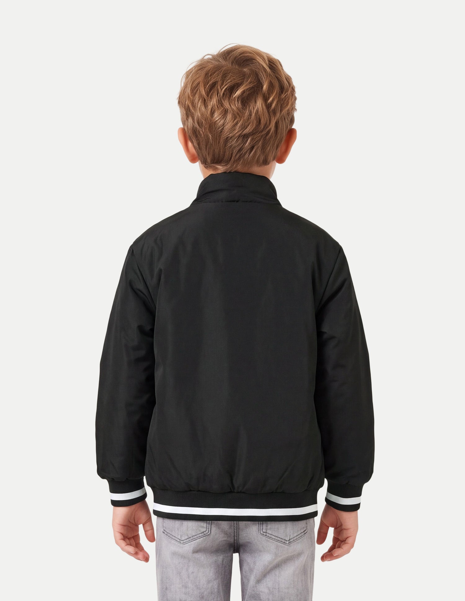 Solid Regular Fit Jacket Black - U.S. Polo Assn. India | Large
