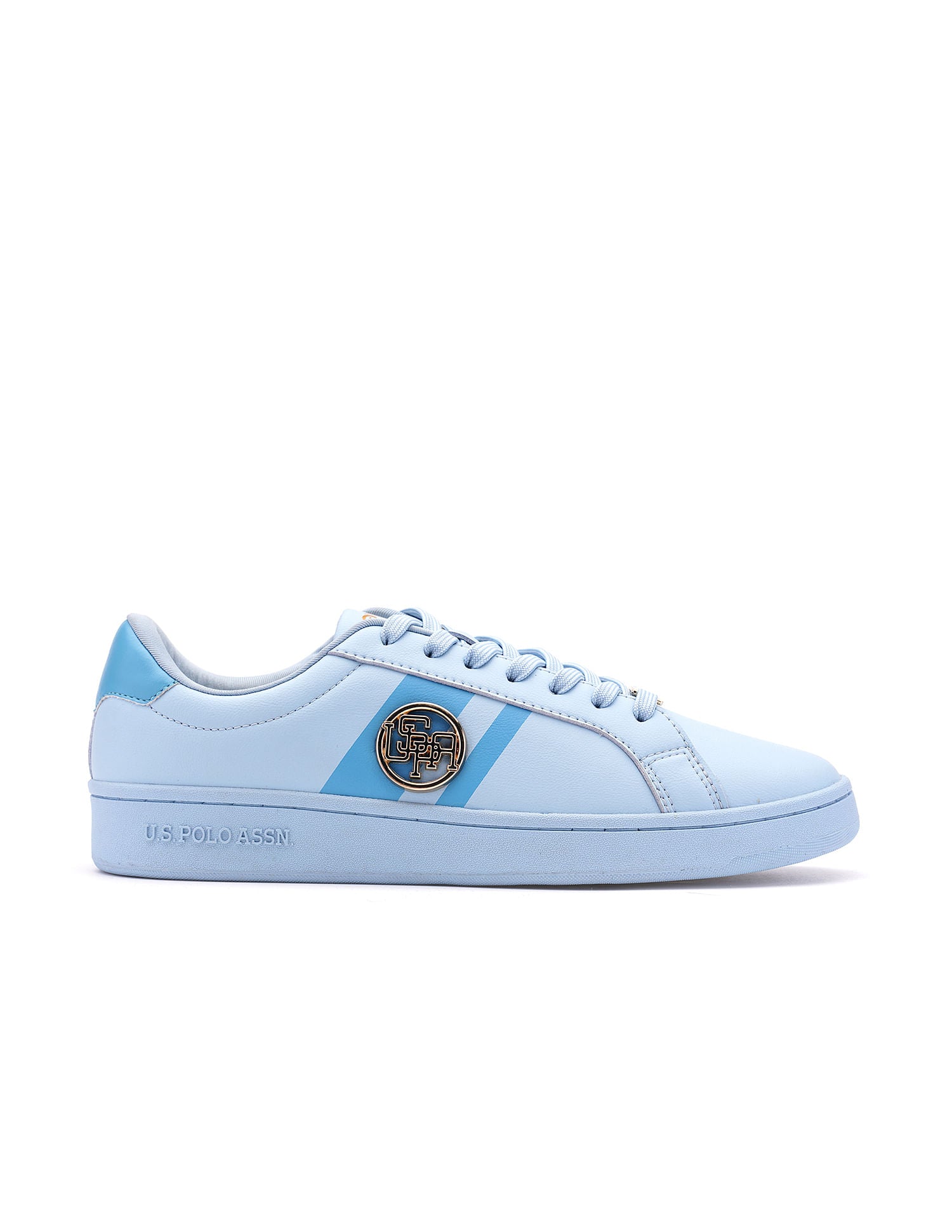 Women Emery 3.0 Striped Sneakers Light Blue - U.S. POLO ASSN. | Large