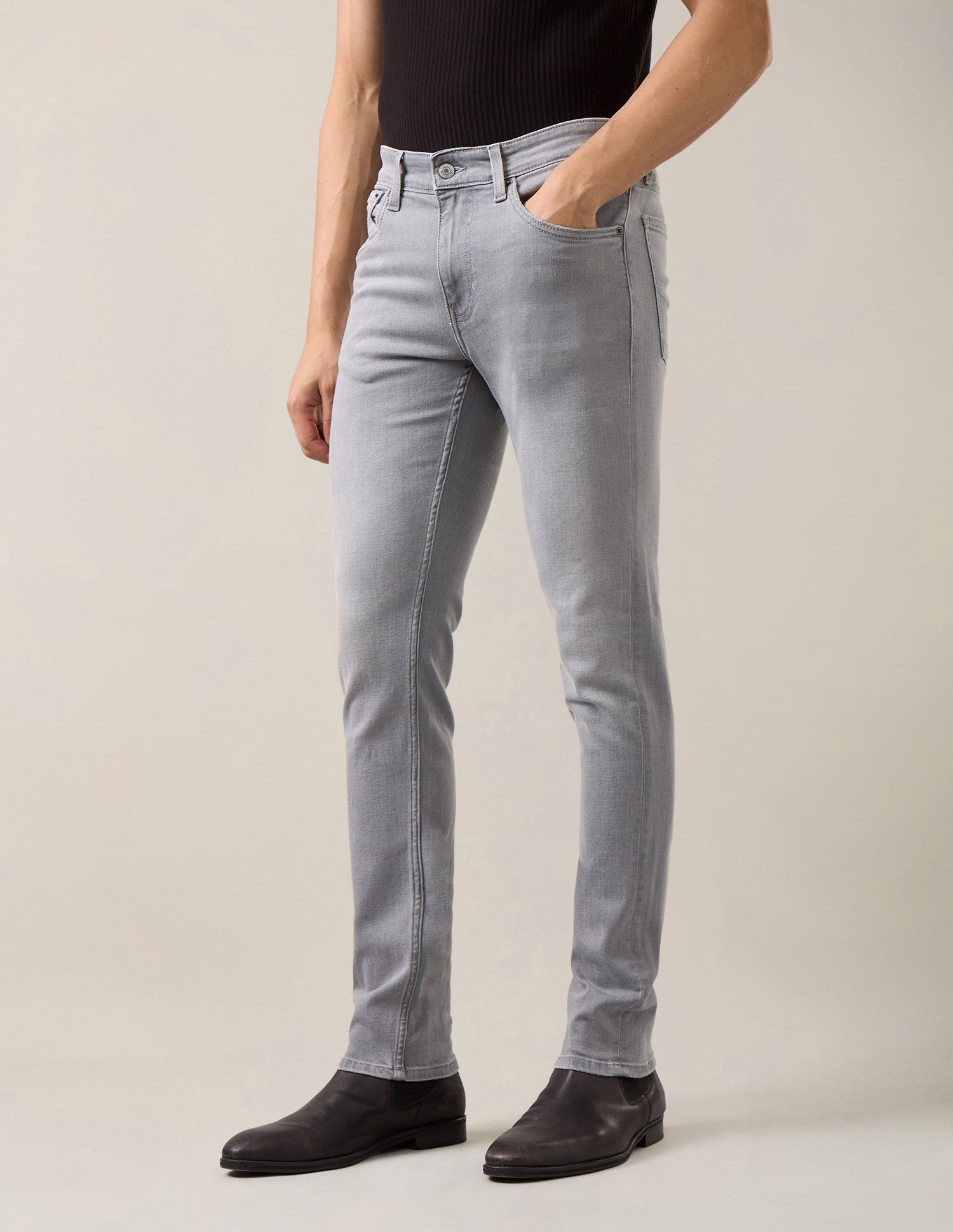 Regallo Skinny Fit Grey Jeans Grey - U.S. Polo Assn. India | Large