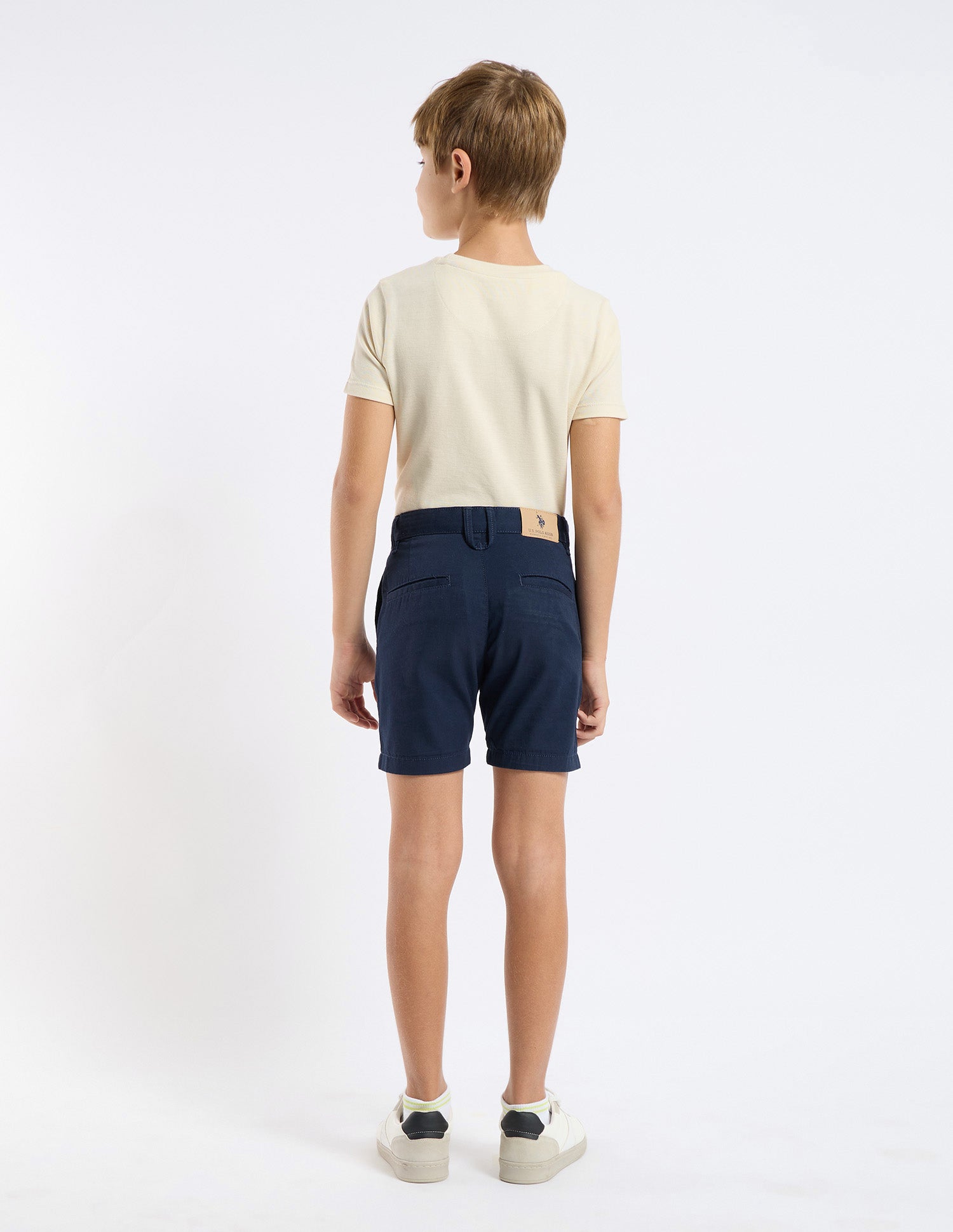 Boys Solid Regular Fit Shorts Navy - U.S. POLO ASSN. | Large