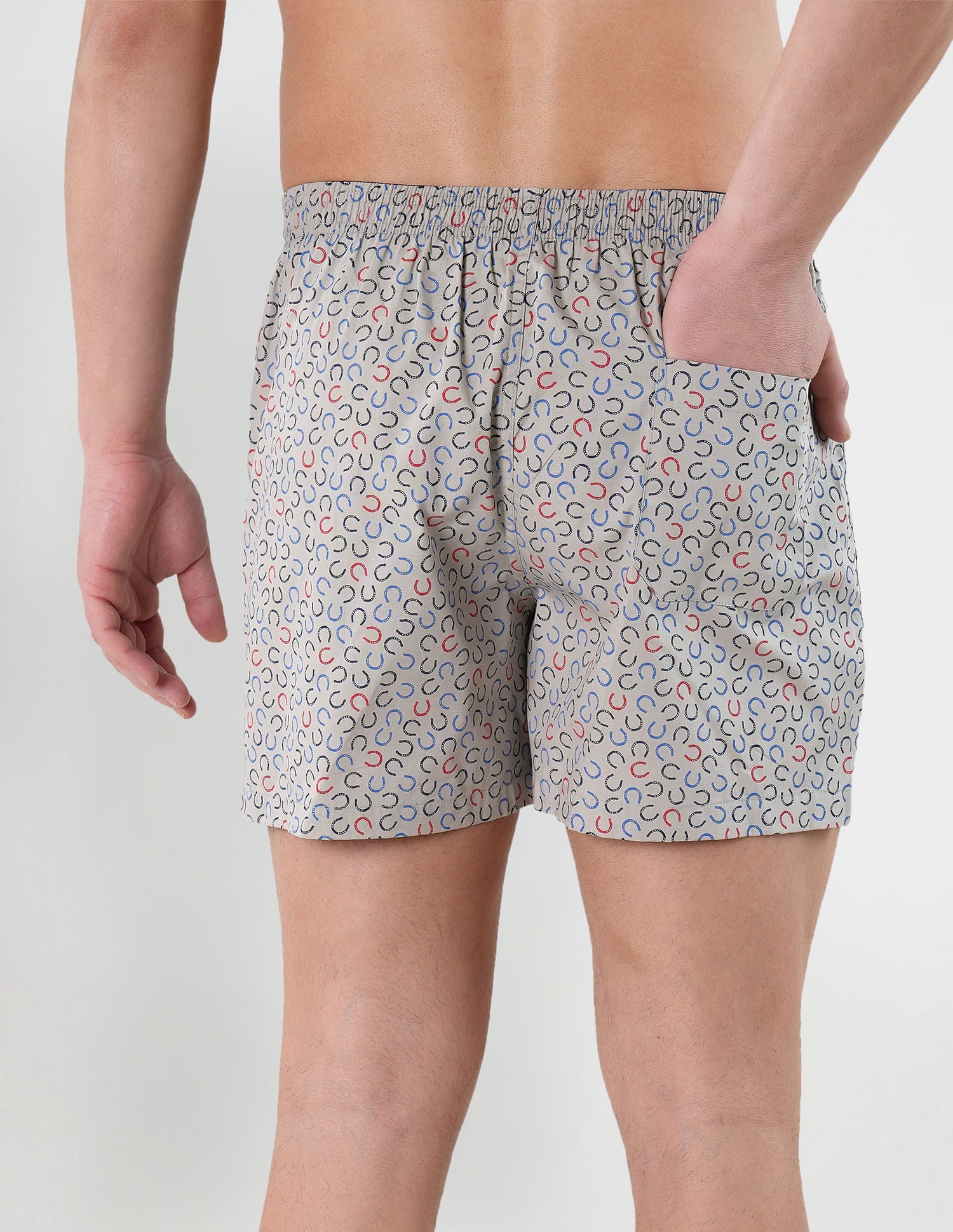 Graphic Print Cotton I657 Boxers - Pack Of 1 Grey - U.S. POLO ASSN. | Large